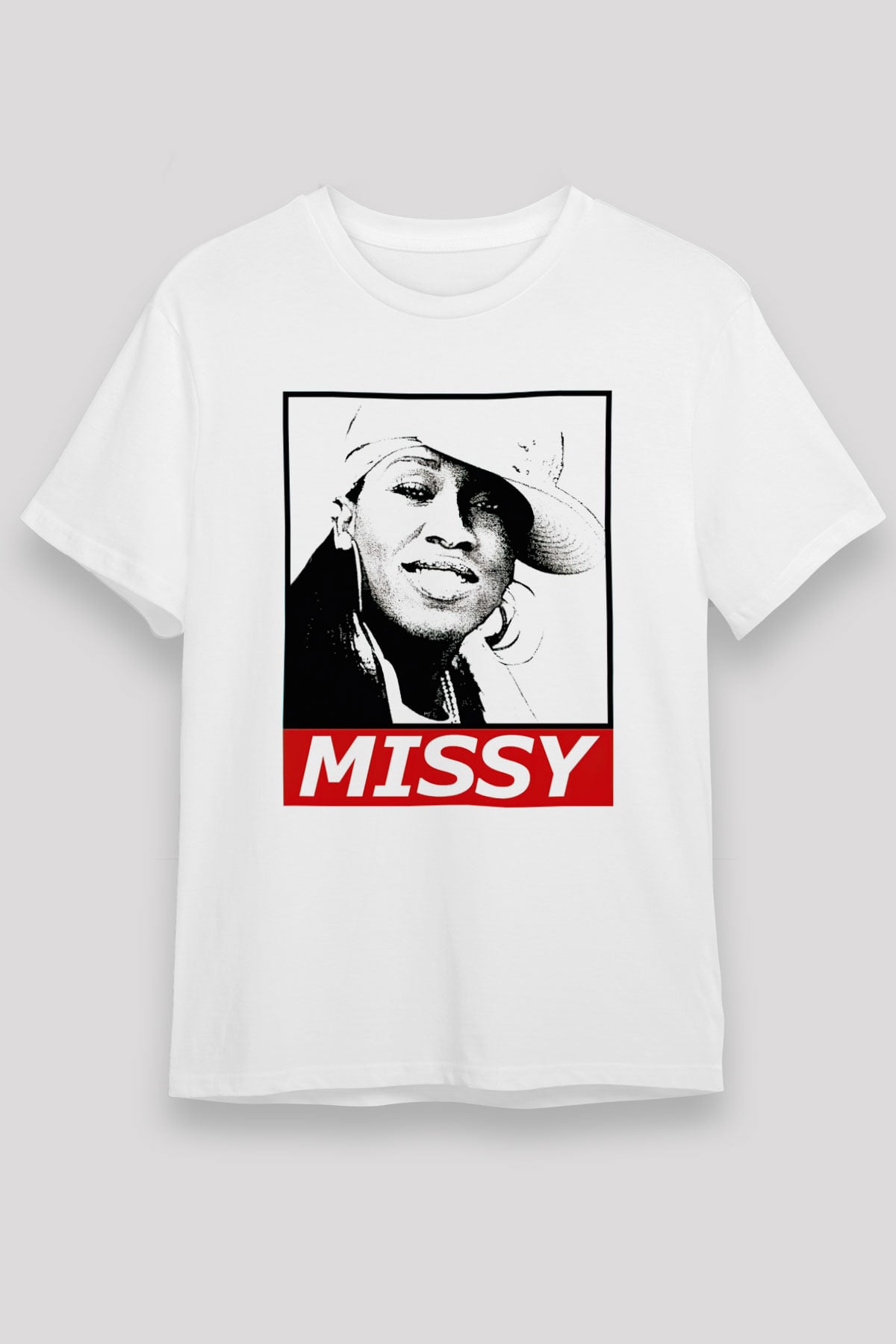 Missy Elliott Beyaz Unisex Tişört T-Shirt - TişörtFabrikası