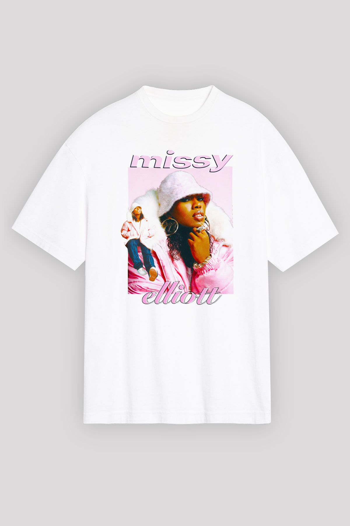 Missy Elliott Beyaz Unisex Tişört T-Shirt - TişörtFabrikası