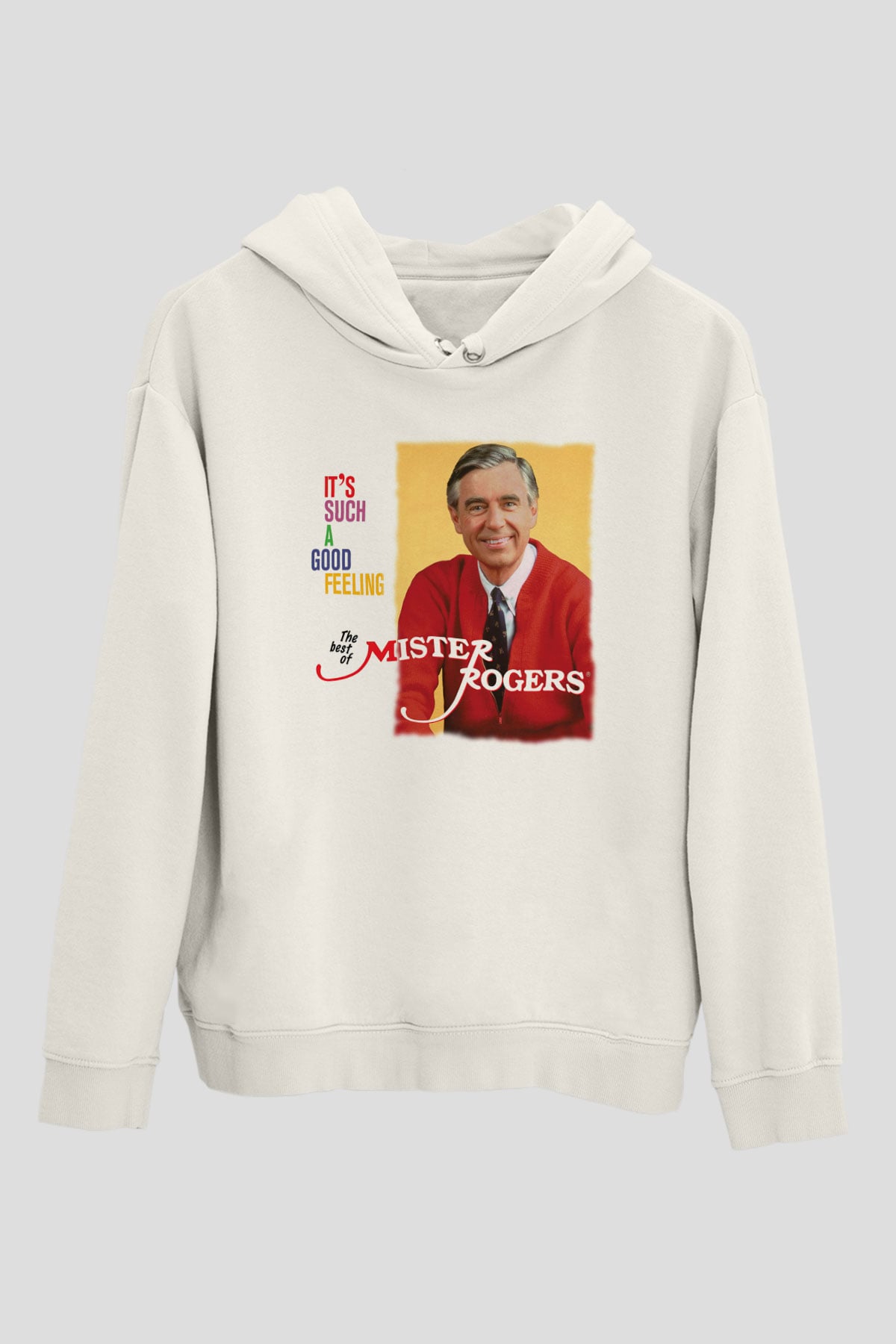 Mister Rogers Neighborhood Beyaz Unisex Hoodie