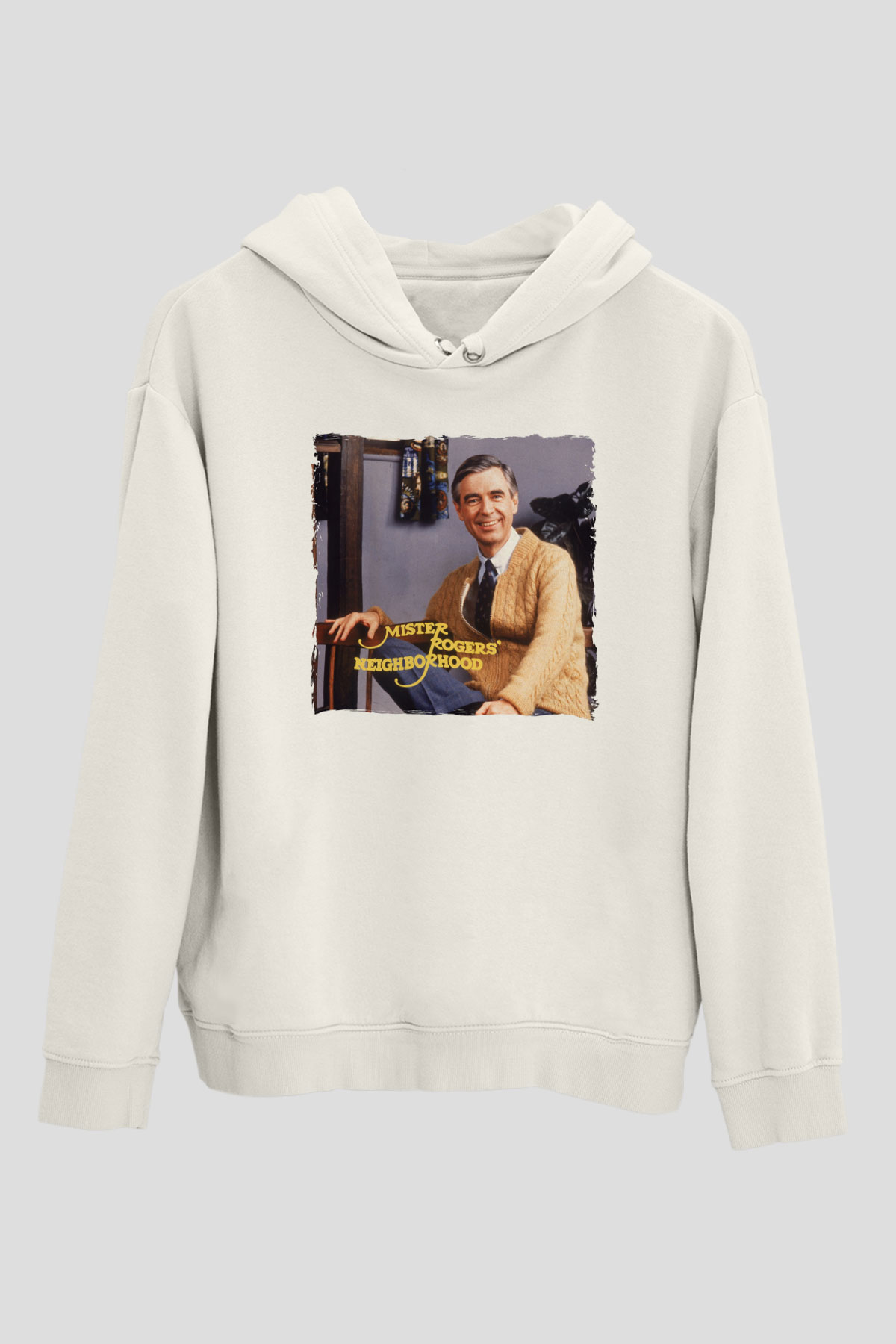 Mister Rogers Neighborhood Beyaz Unisex Hoodie