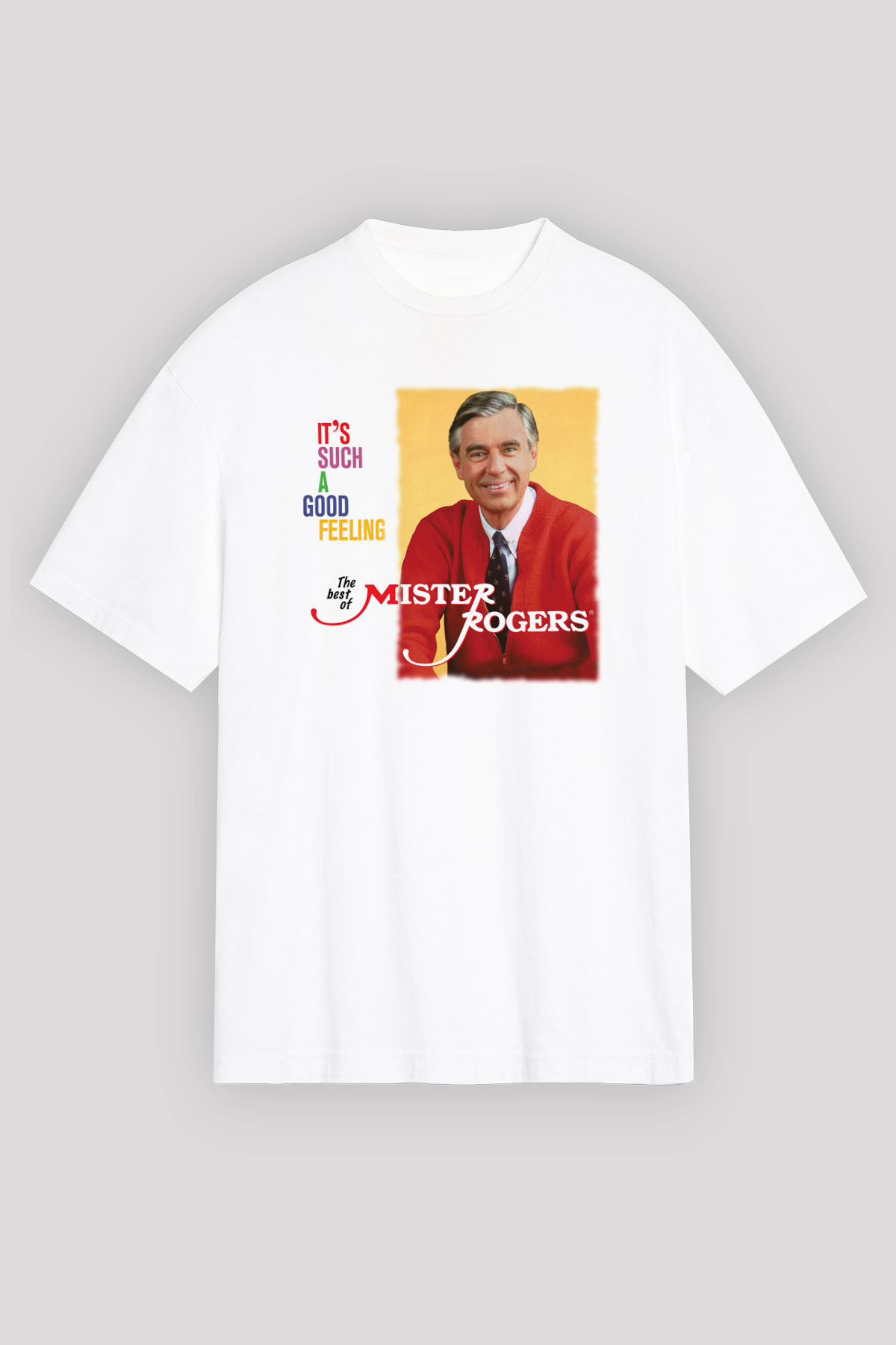 Mister Rogers Neighborhood Beyaz Unisex Tişört T-Shirt