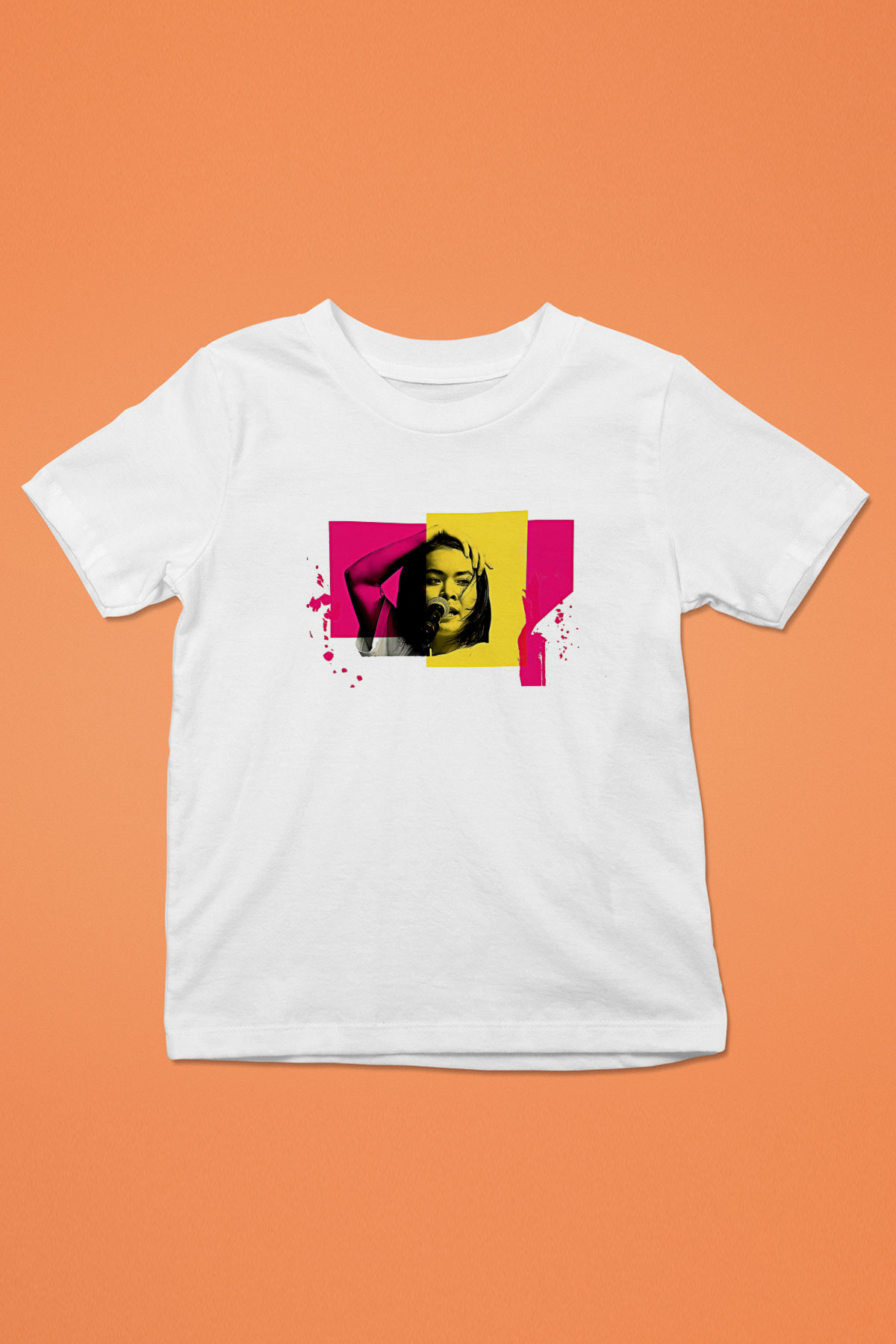 Mitski Baskılı Beyaz Unisex Beyaz Çocuk Tişört - Tshirt