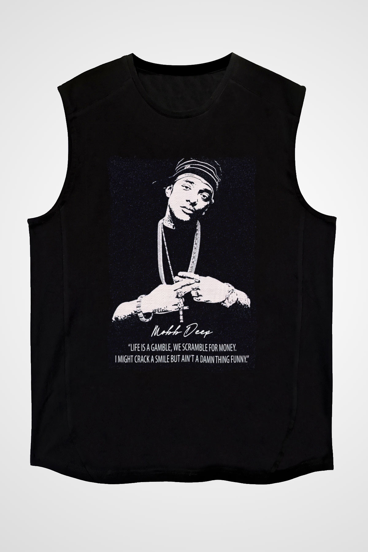 Mobb Deep Siyah Unisex Kolsuz Tişört