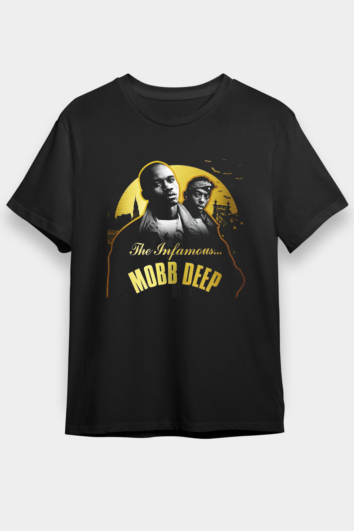 Mobb Deep Siyah Unisex Tişört T-Shirt - TişörtFabrikası