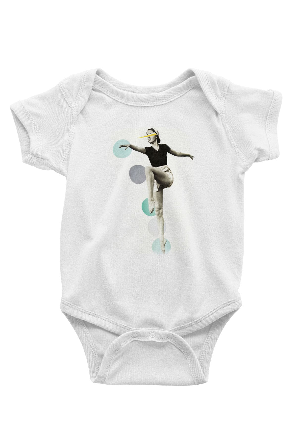 Modern Dans Beyaz Bebek Body - Zıbın