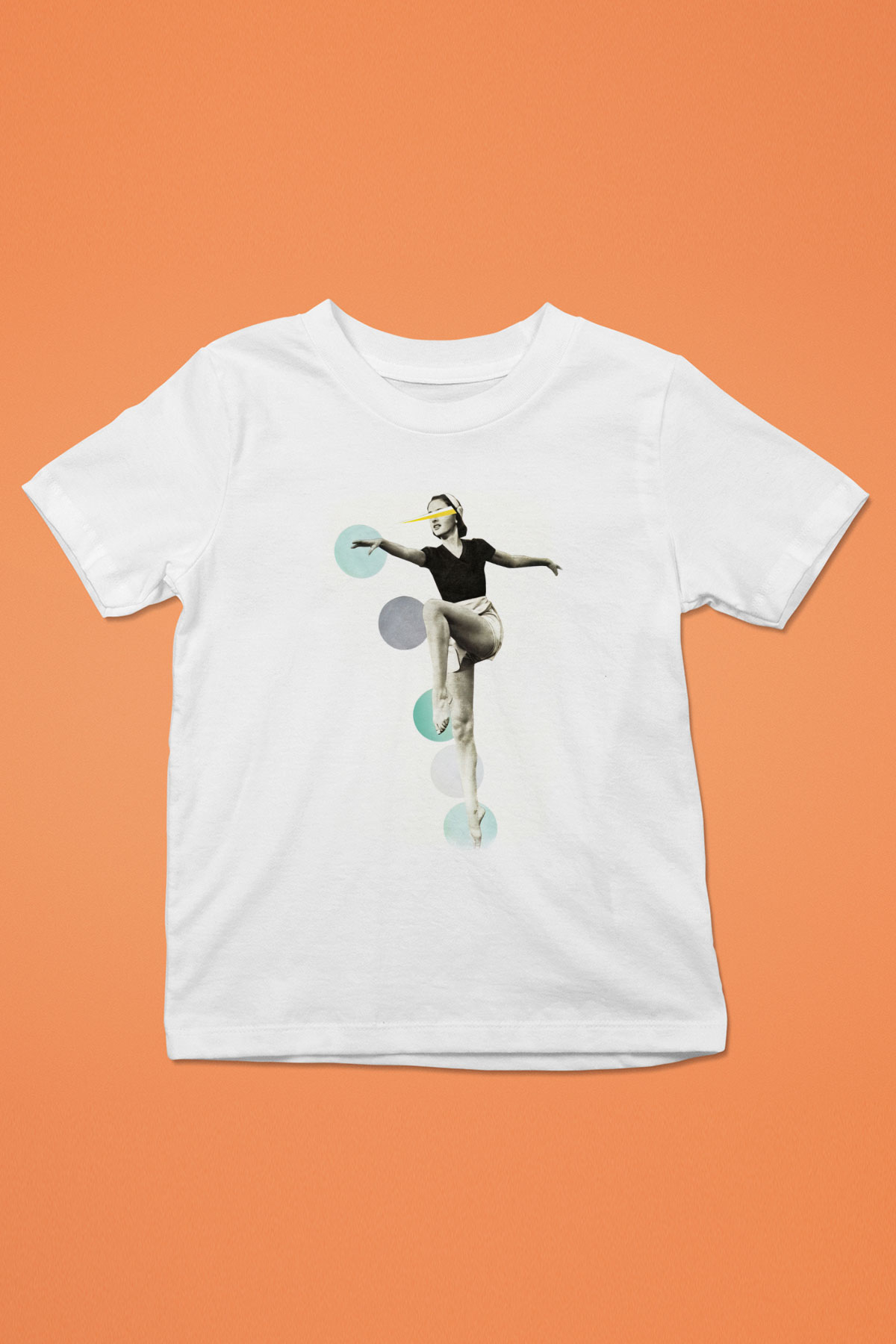 Modern Dans Beyaz Unisex Çocuk Tişört