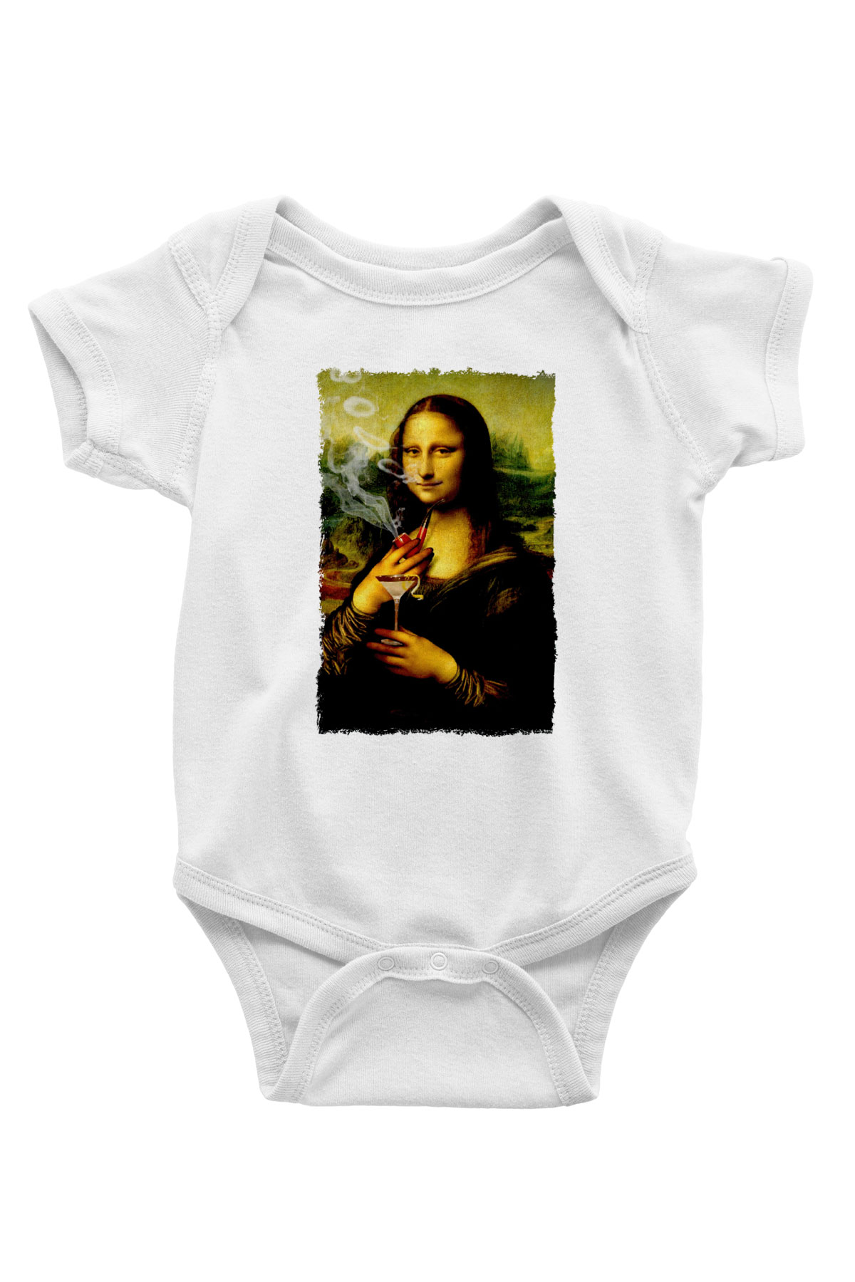 Mona Lisa Beyaz Bebek Body - Zıbın