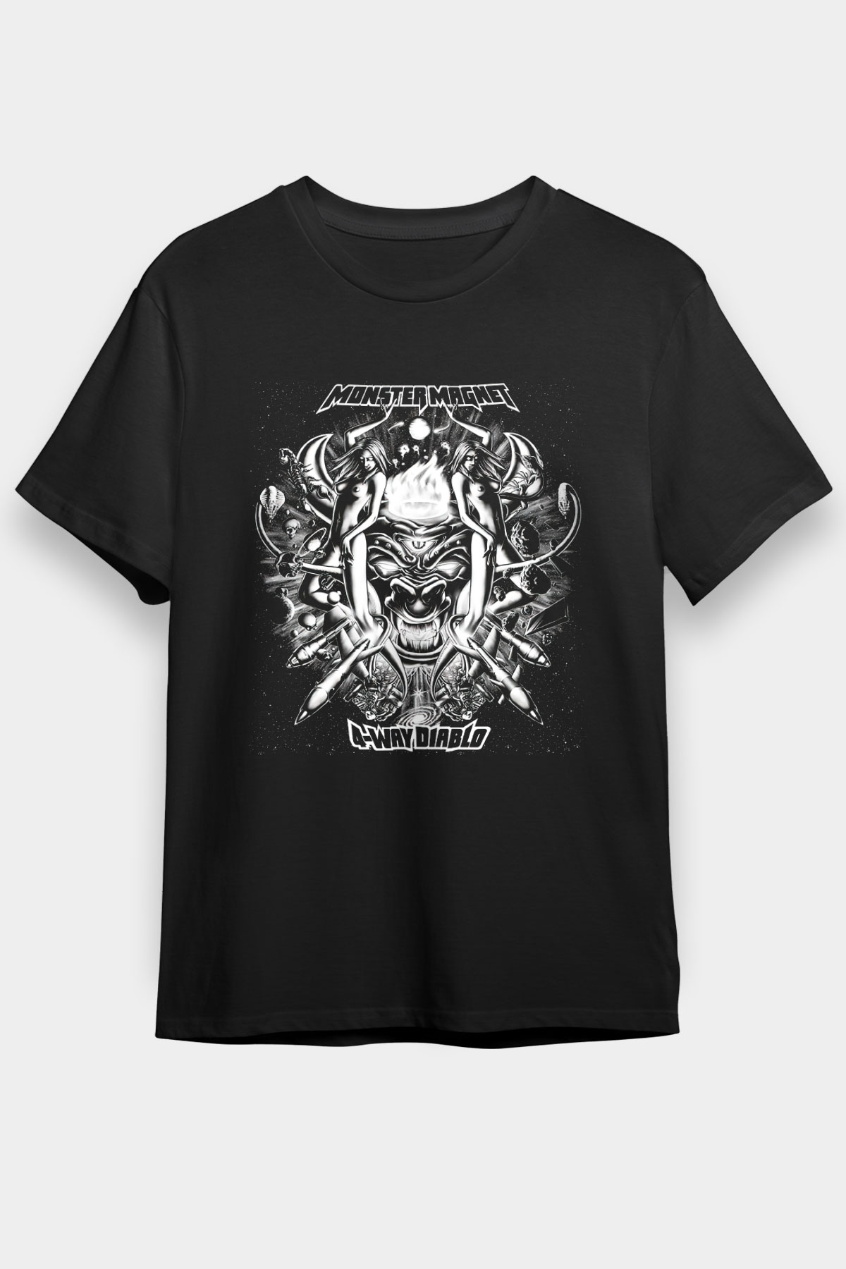 Monster Magnet Black Unisex Tee - STREETWEAR