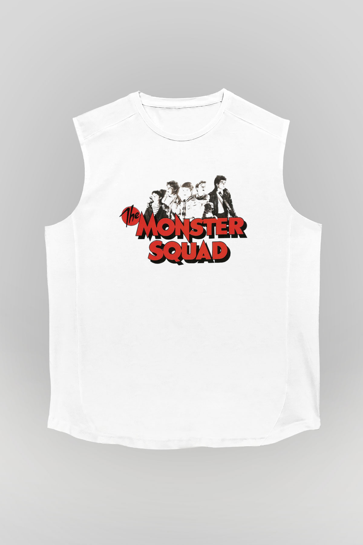 Monster Squad Beyaz Unisex Kolsuz Tişört