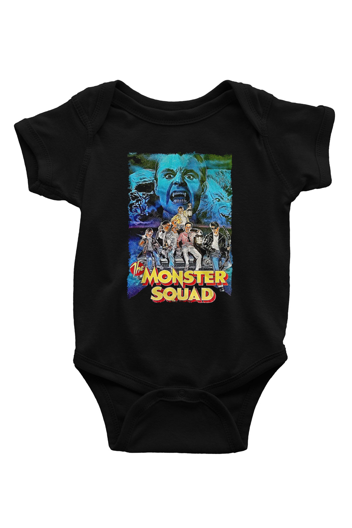 Monster Squad Siyah Bebek Body - Zıbın