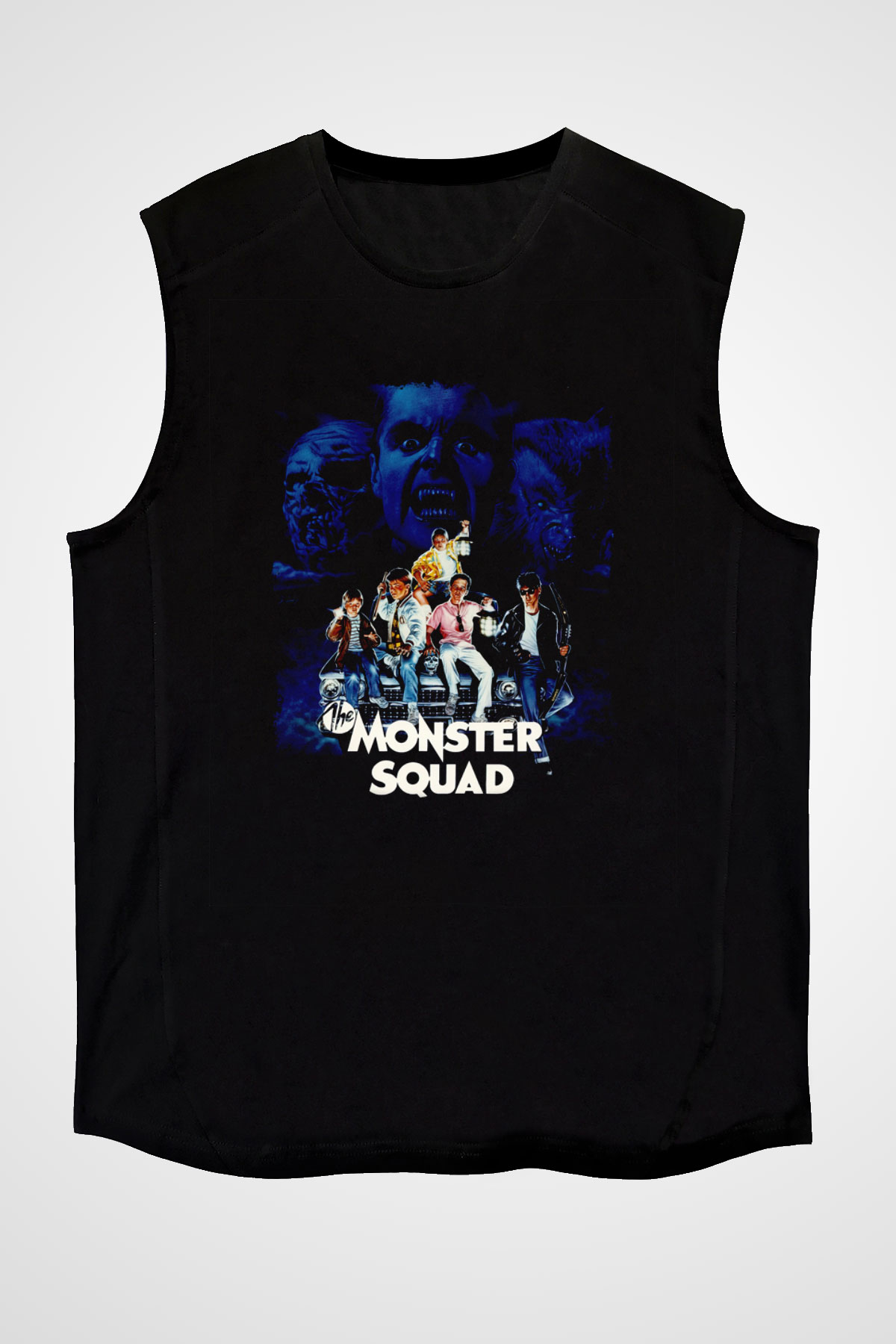 Monster Squad Siyah Unisex  Kolsuz Tişört