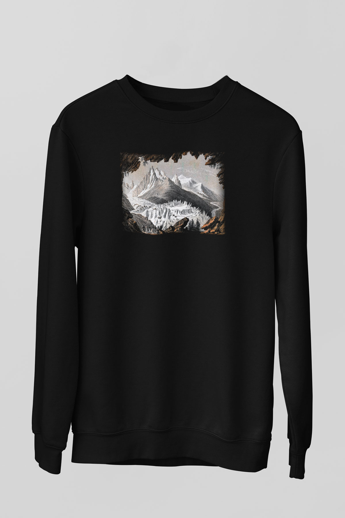 Mont Blanc Siyah Unisex Sweatshirt
