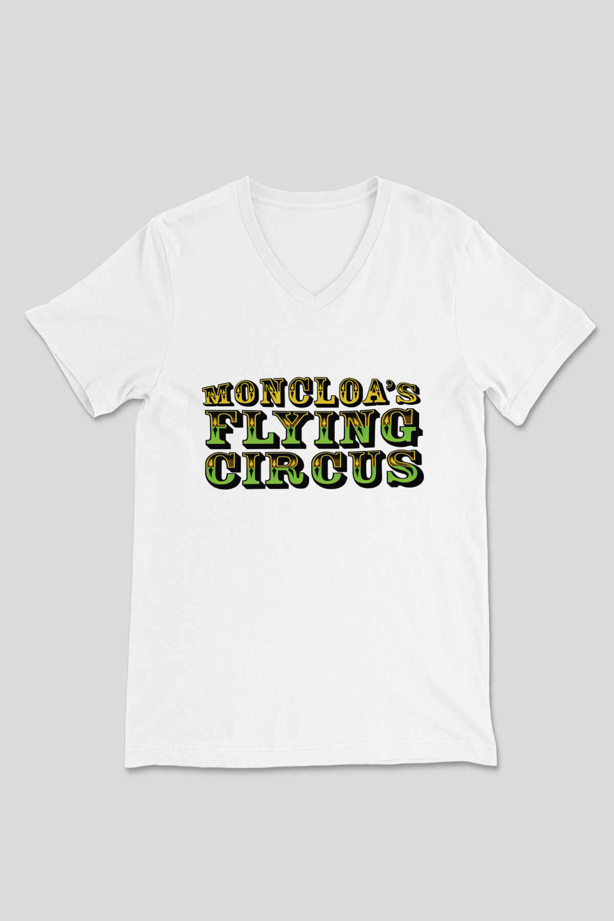 Monty Python's Flying Circus Beyaz Unisex V Yaka Tişört T-Shirt