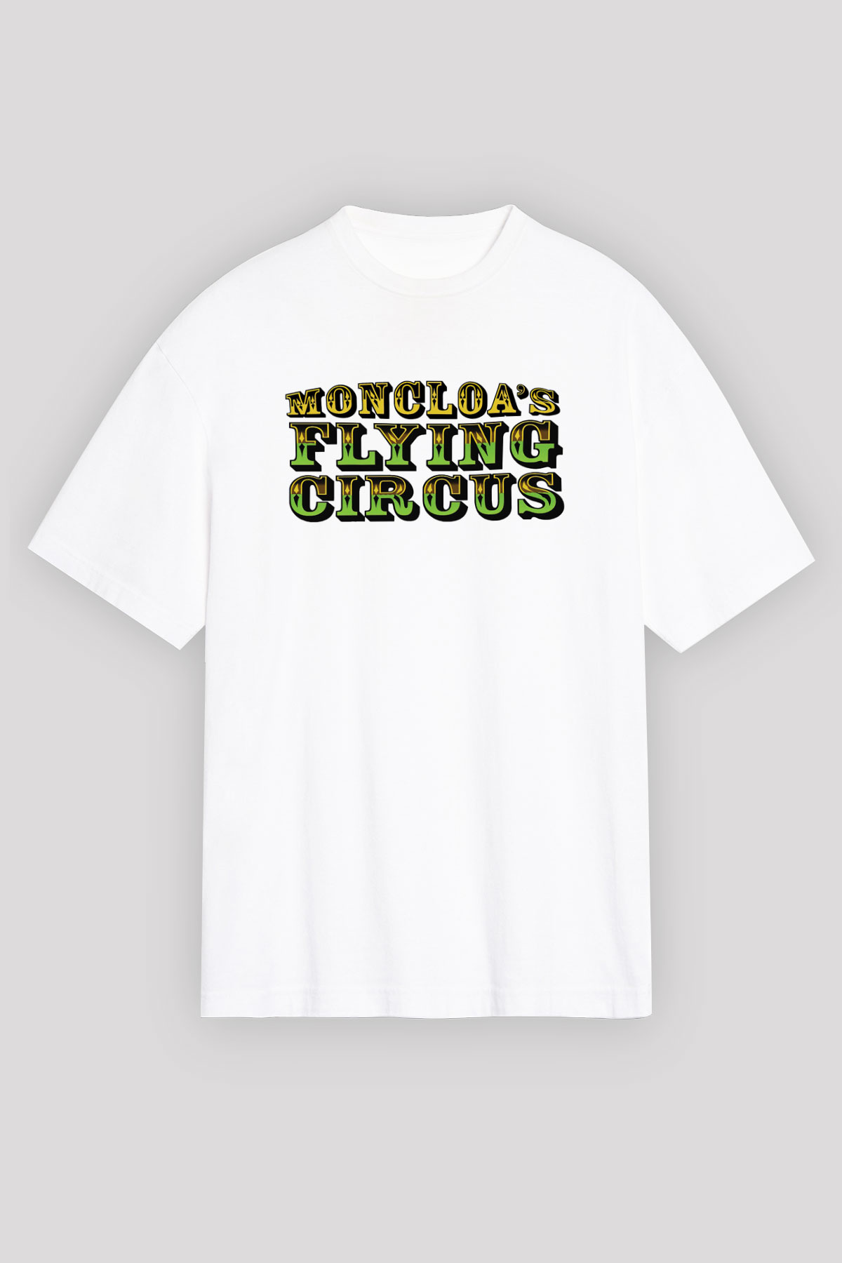 Monty Python's Flying Circus Beyaz Unisex Oversize Tişört T-Shirt