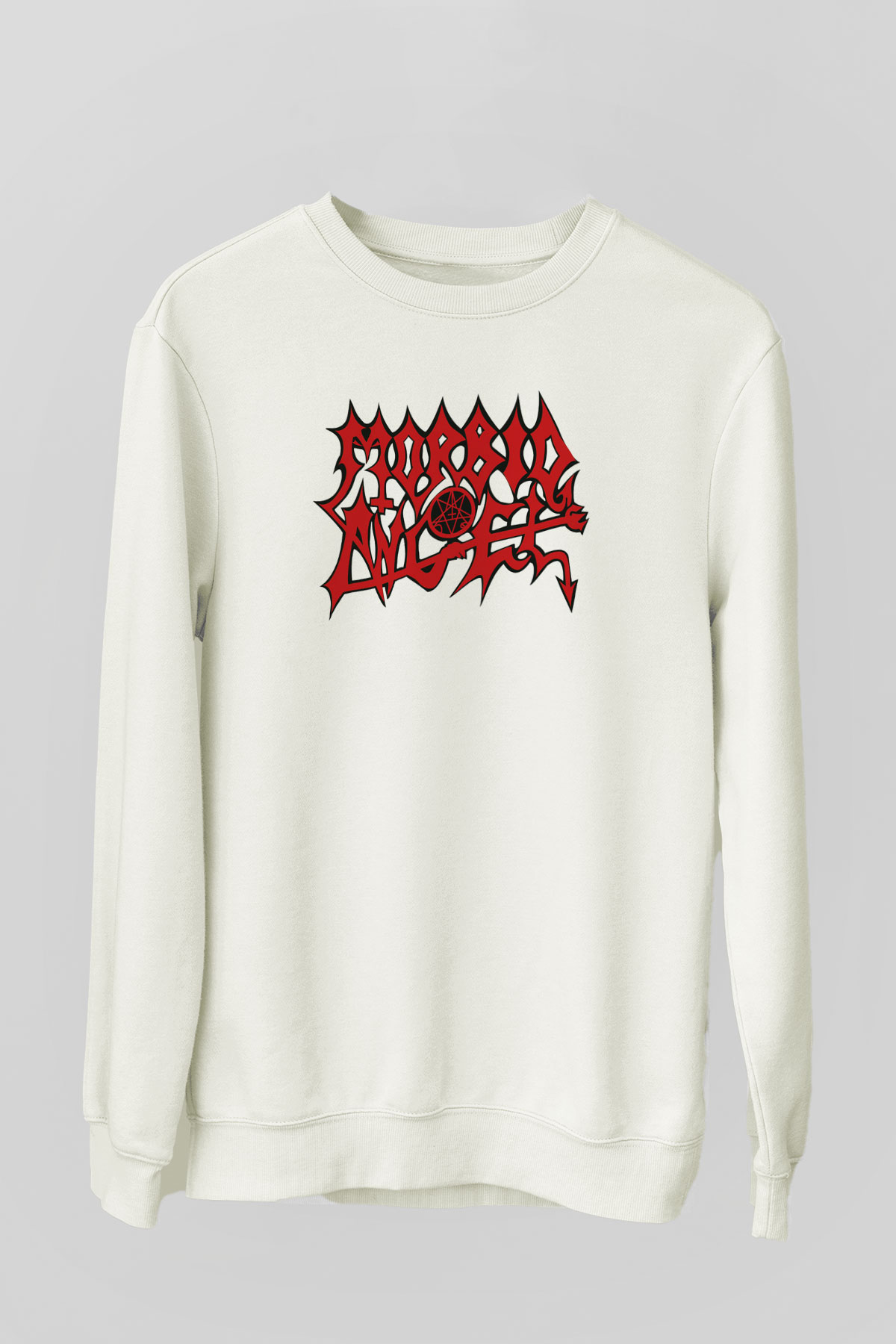 Morbid Angel Beyaz Unisex Sweatshirt