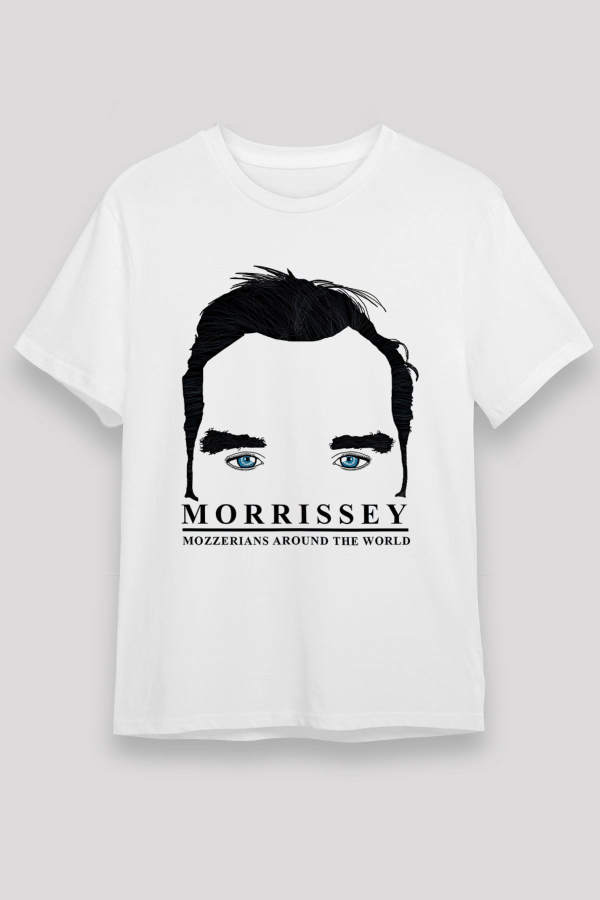 Morrissey Baskılı Unisex Beyaz Tişört - Tshirt
