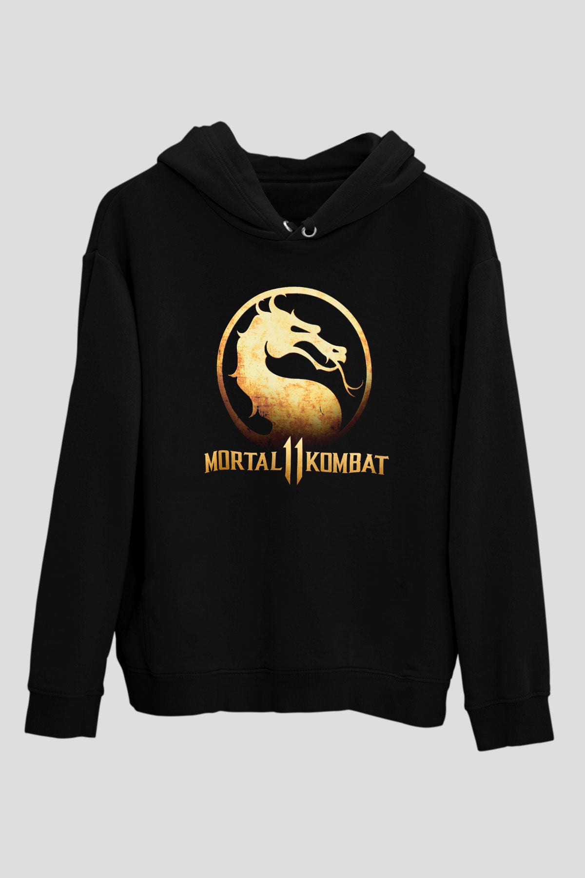 Mortal Kombat Siyah Unisex Hoodie