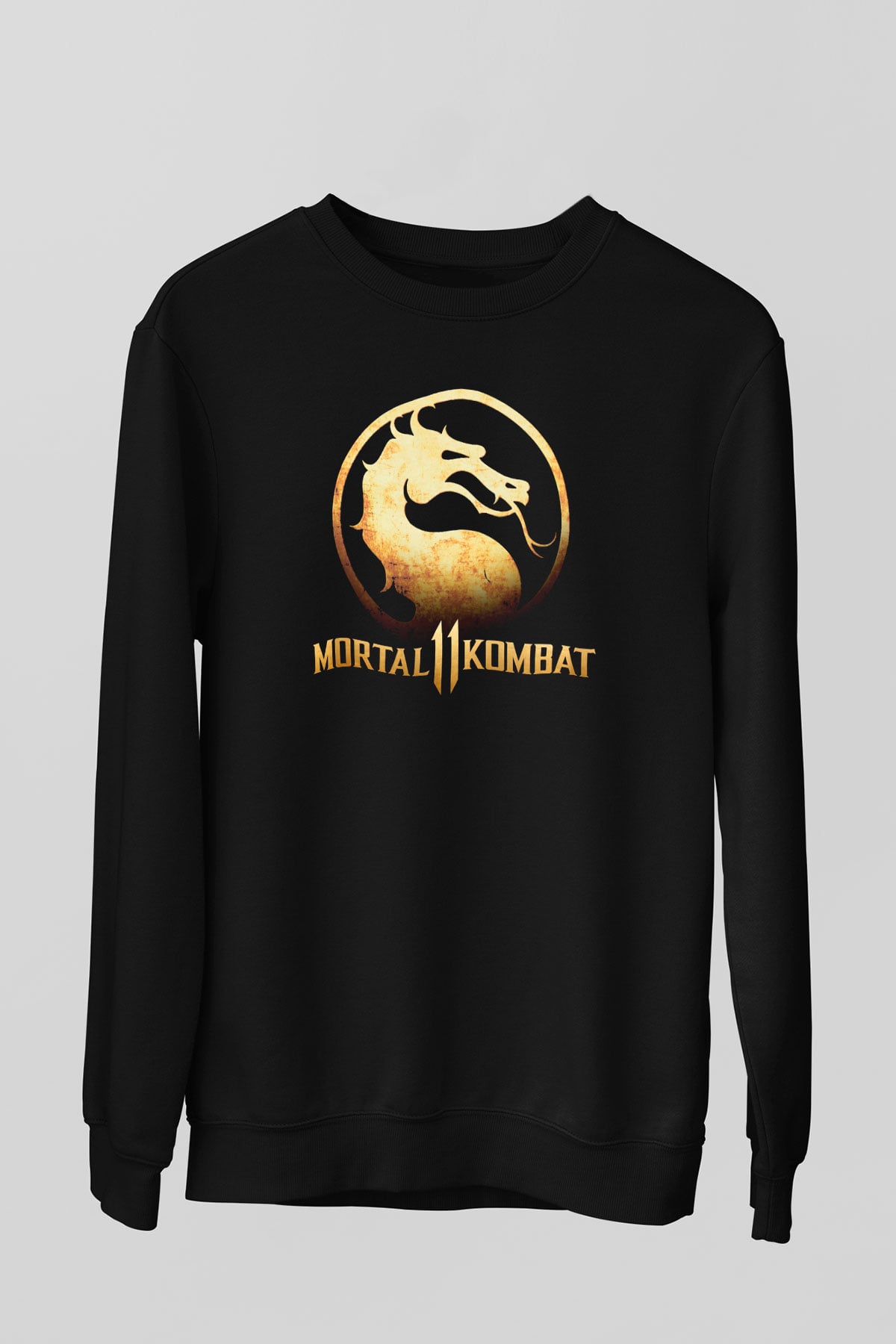 Mortal Kombat Siyah Unisex Sweatshirt