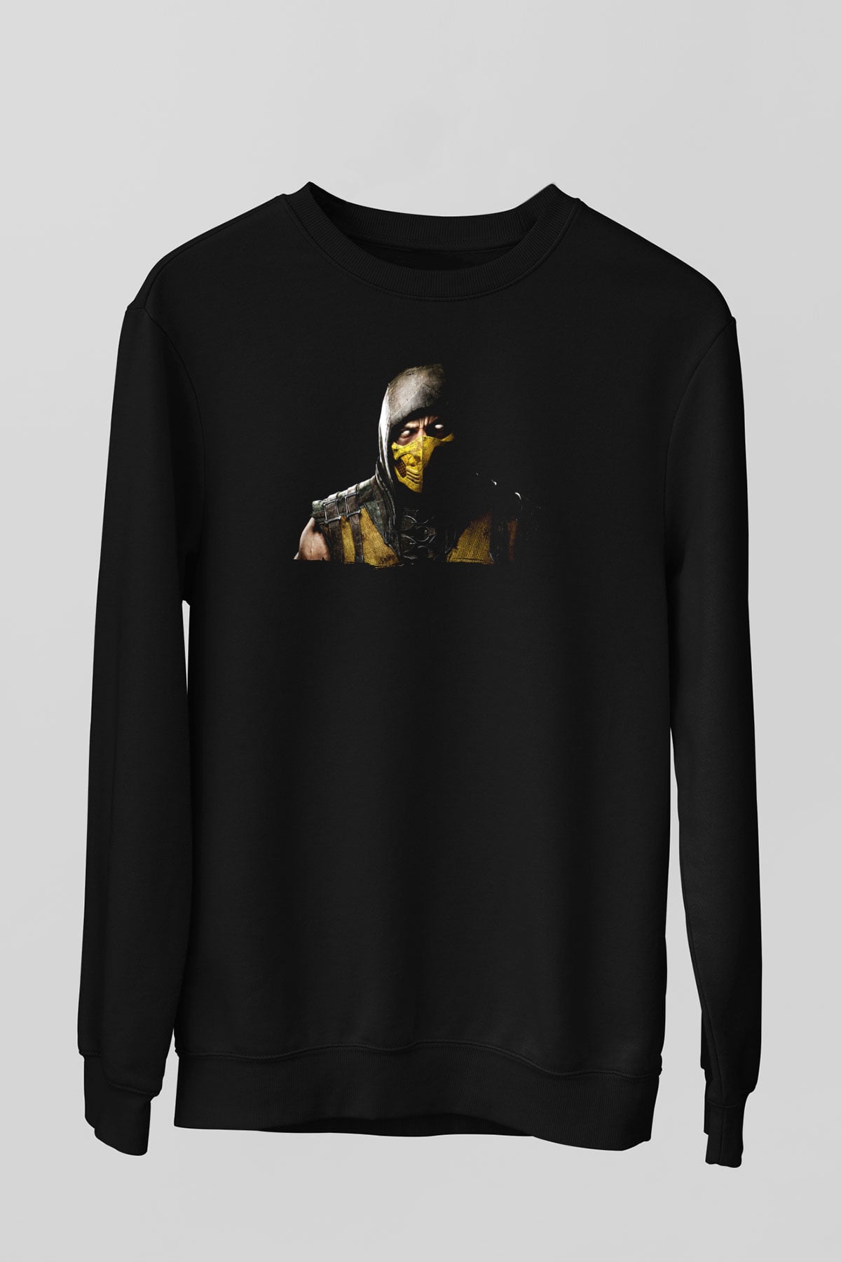 Mortal Kombat Siyah Unisex Sweatshirt