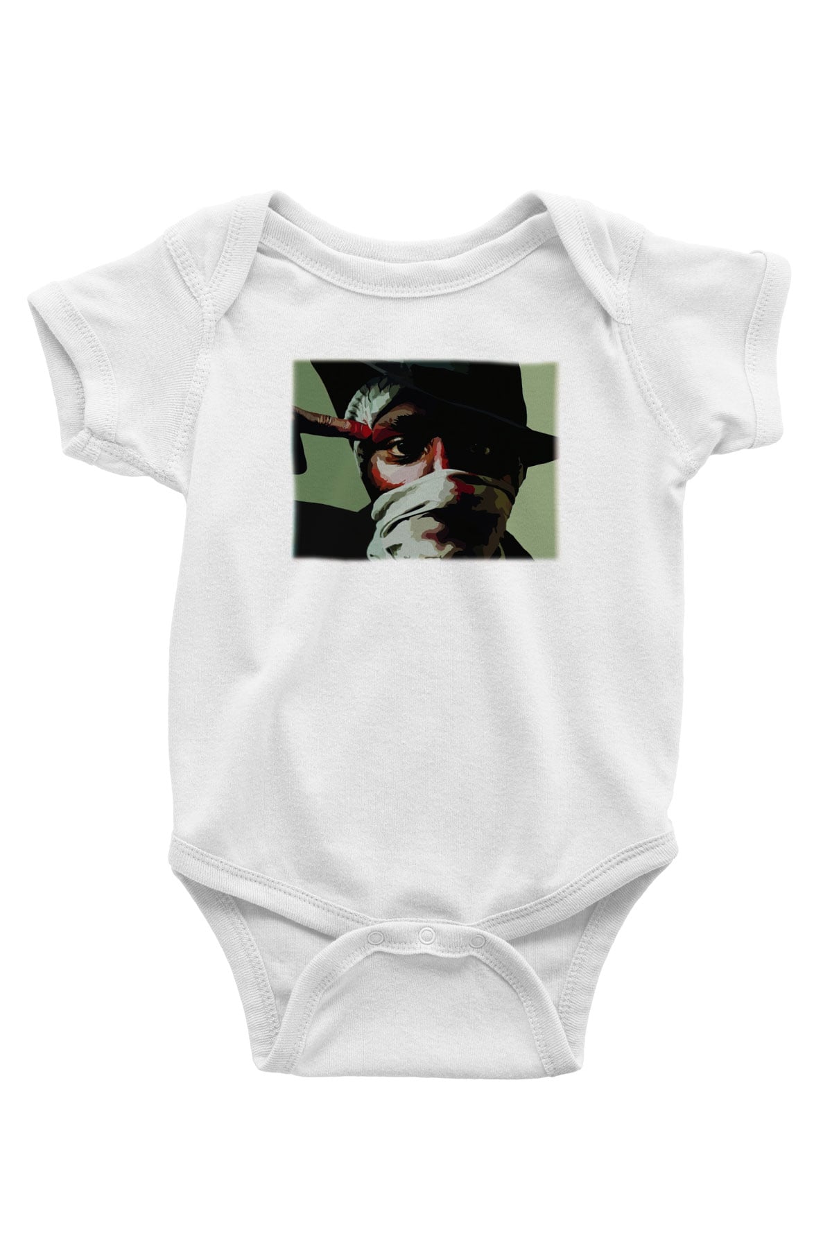 Mos Def Baskılı Beyaz Unisex Bebek Body - Zıbın