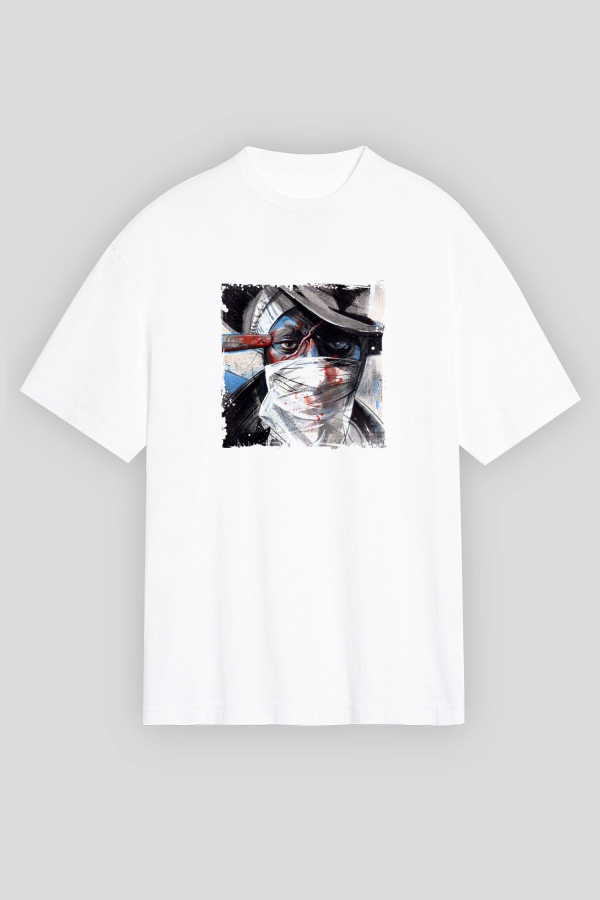 Mos Def Baskılı Unisex Beyaz Tişört