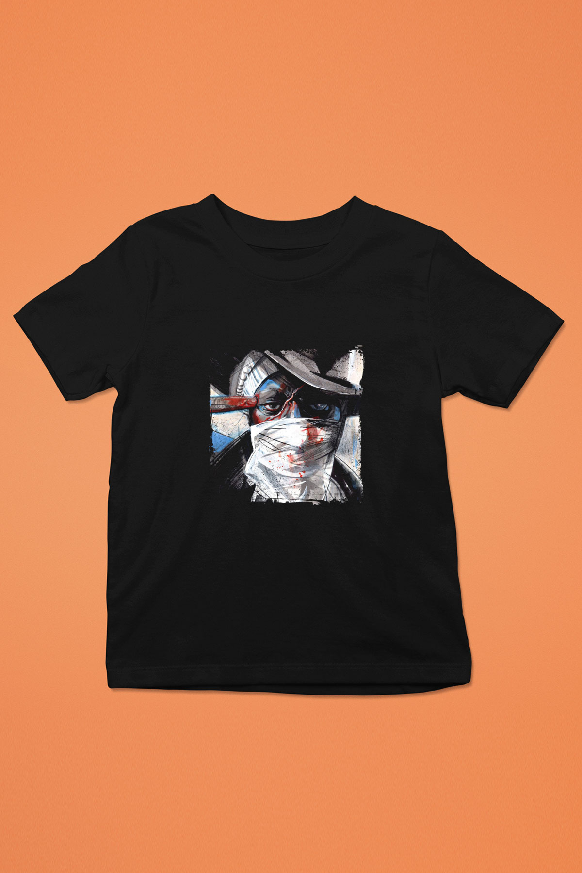 Mos Def Baskılı Unisex Siyah Çocuk Tişört