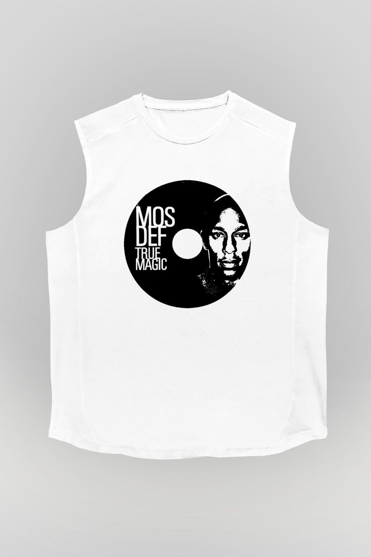 Mos Def Beyaz Unisex Kolsuz Tişört