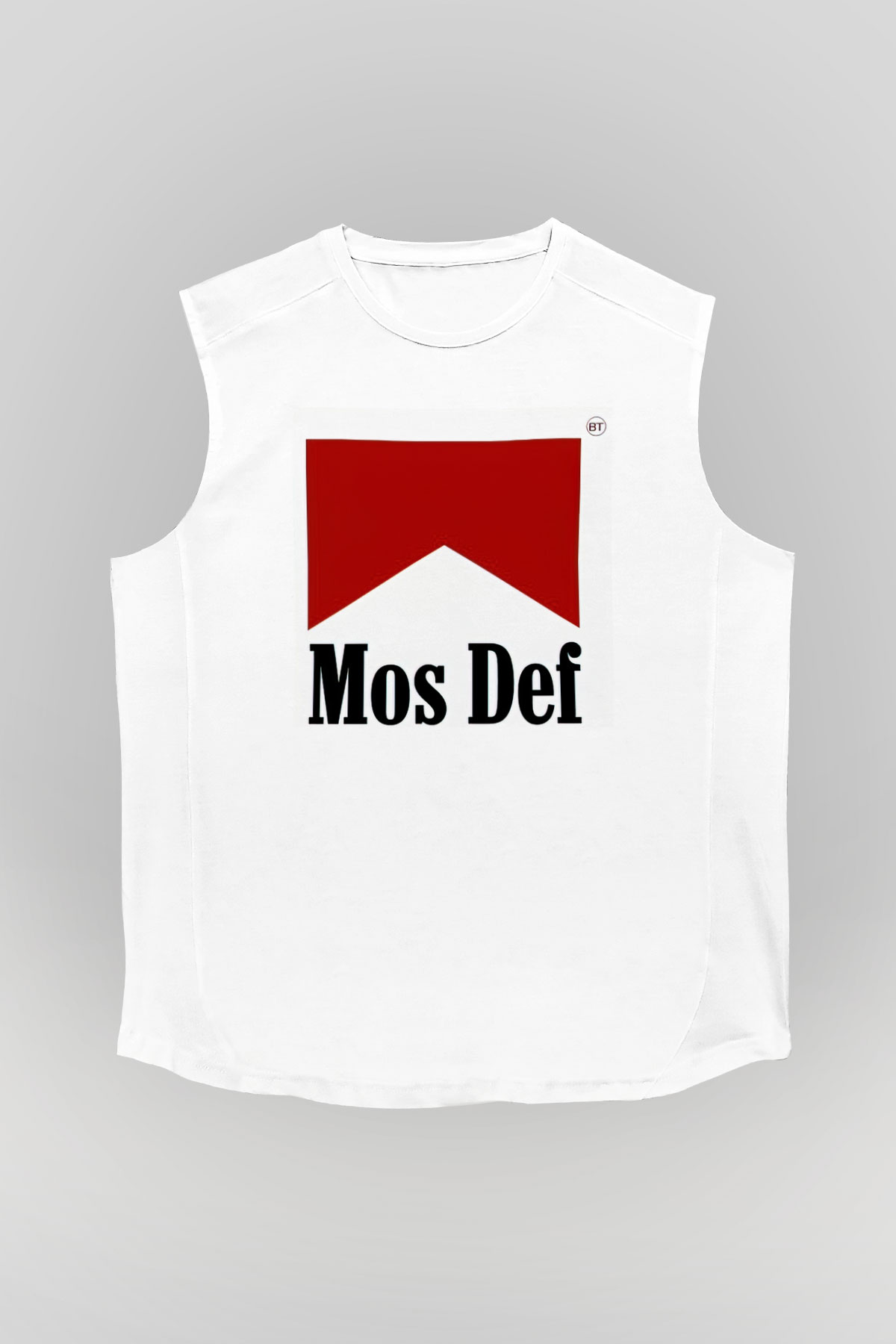 Mos Def Beyaz Unisex Kolsuz Tişört