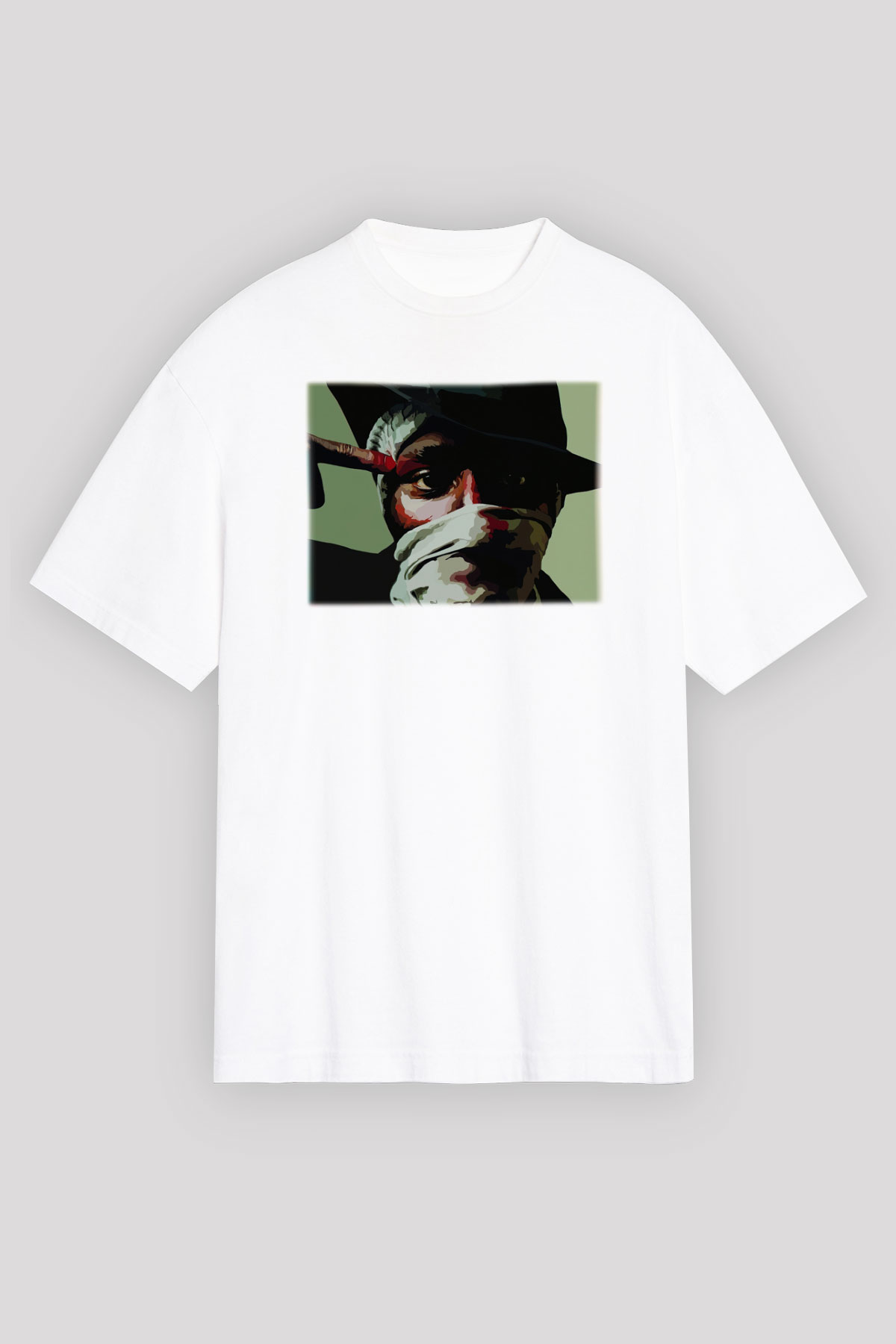 Mos Def Beyaz Unisex Oversize Tişört T-Shirt
