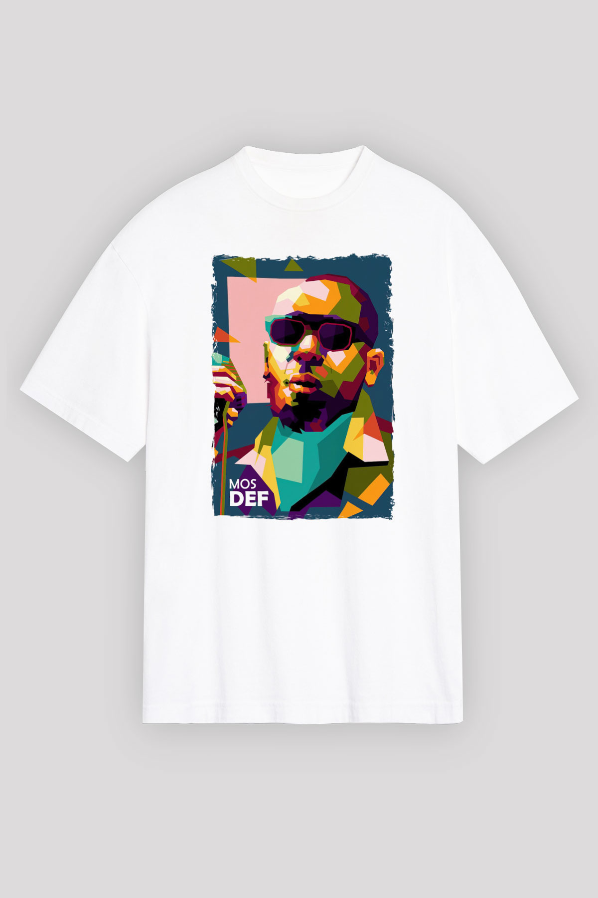 Mos Def Beyaz Unisex Tişört T-Shirt - TişörtFabrikası