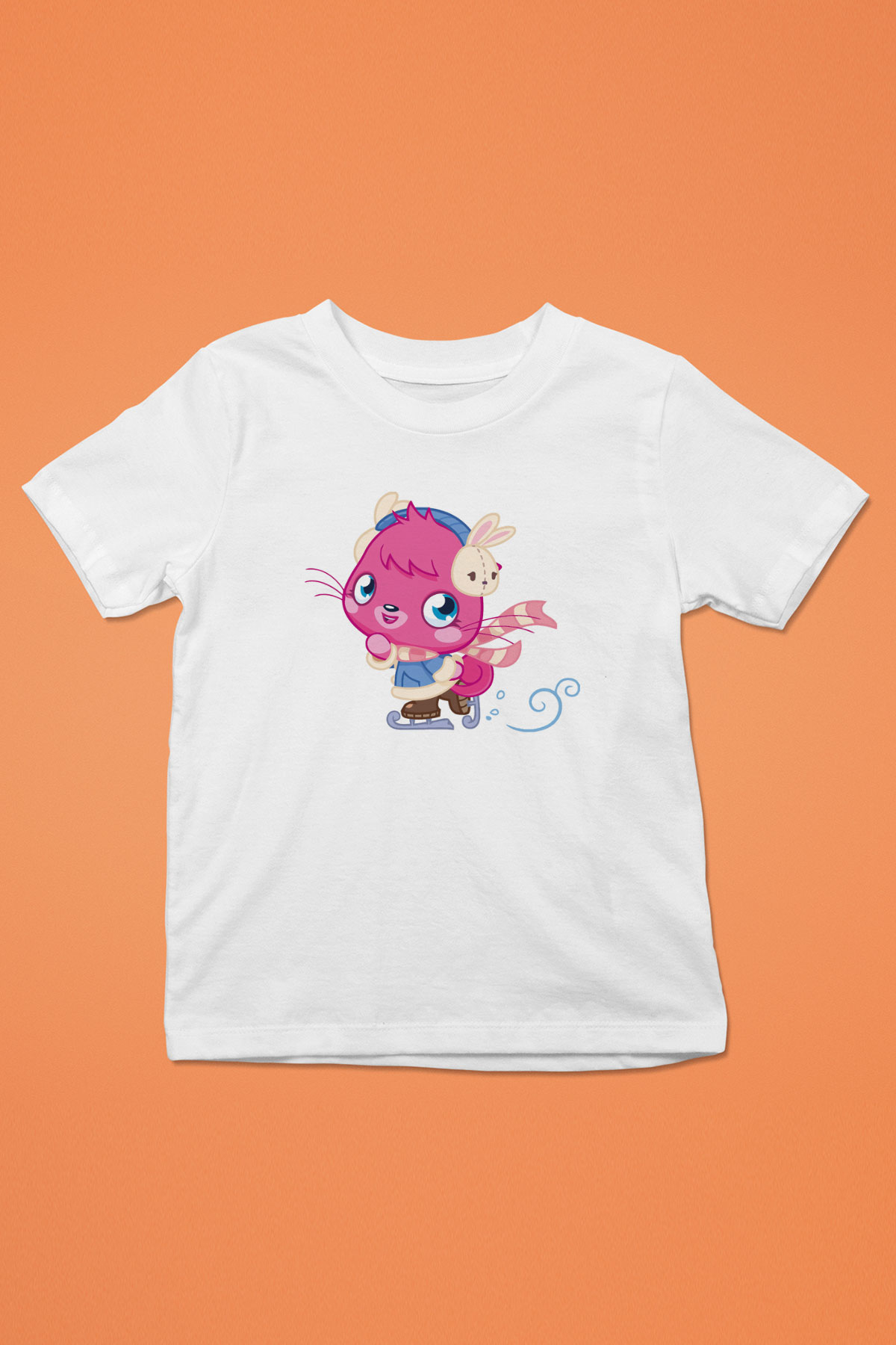 Moshi Monsters Beyaz Unisex Çocuk Tişört