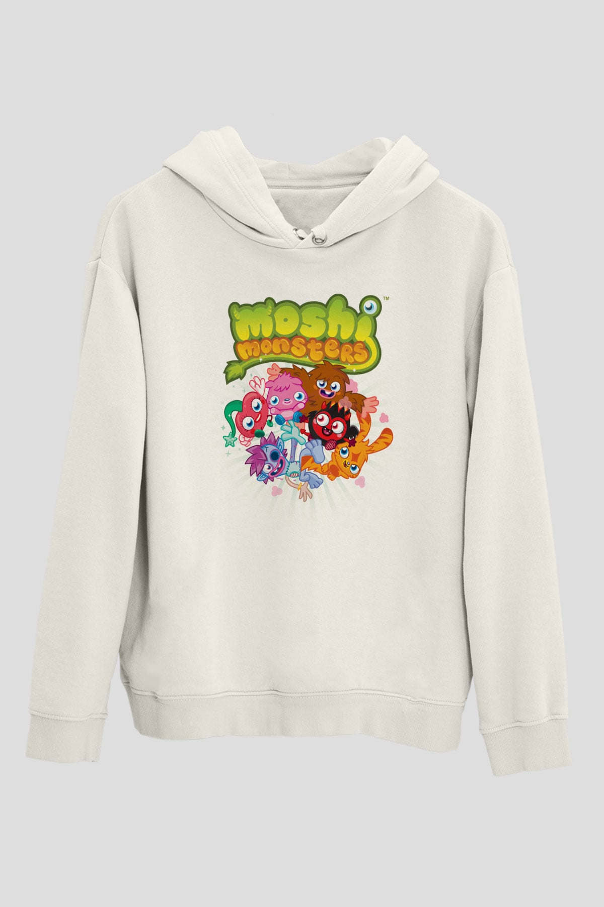 Moshi Monsters Beyaz Unisex Hoodie