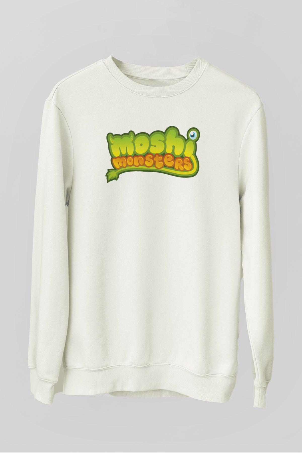 Moshi Monsters Beyaz Unisex Sweatshirt