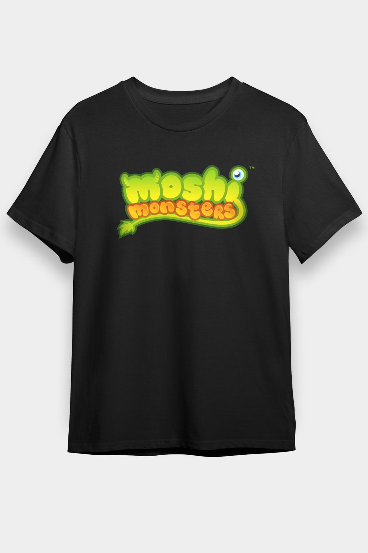 Moshi Monsters Siyah Unisex Tişört T-Shirt