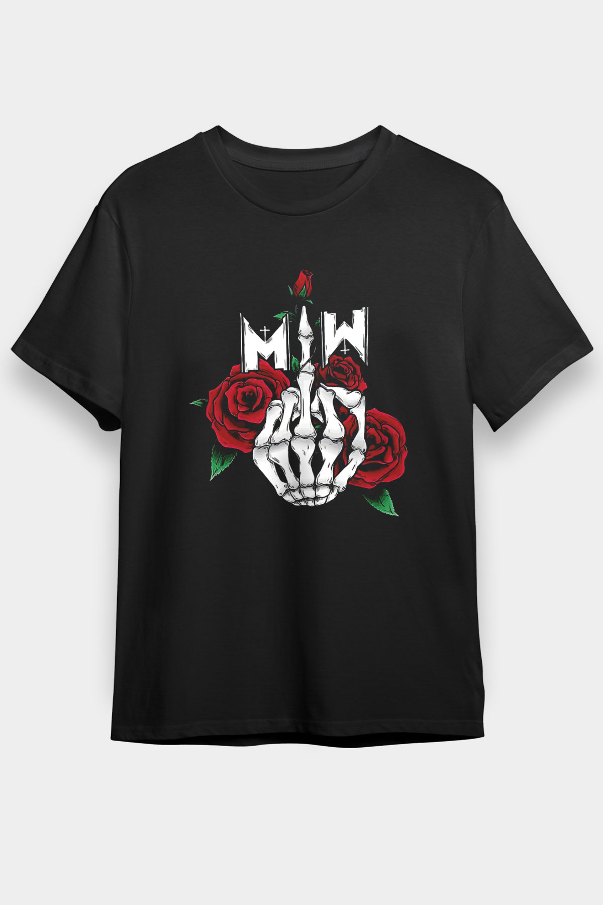 Motionless in White Baskılı Unisex Siyah Tişört - Tshirt