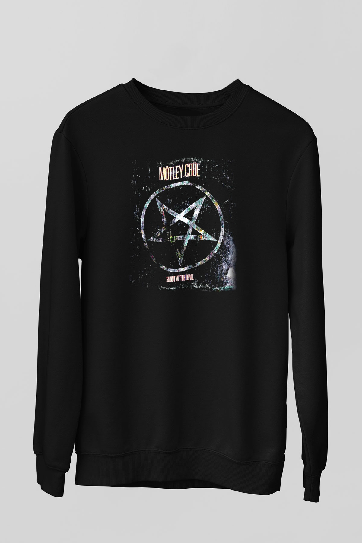 Mötley Crüe Siyah Unisex Sweatshirt