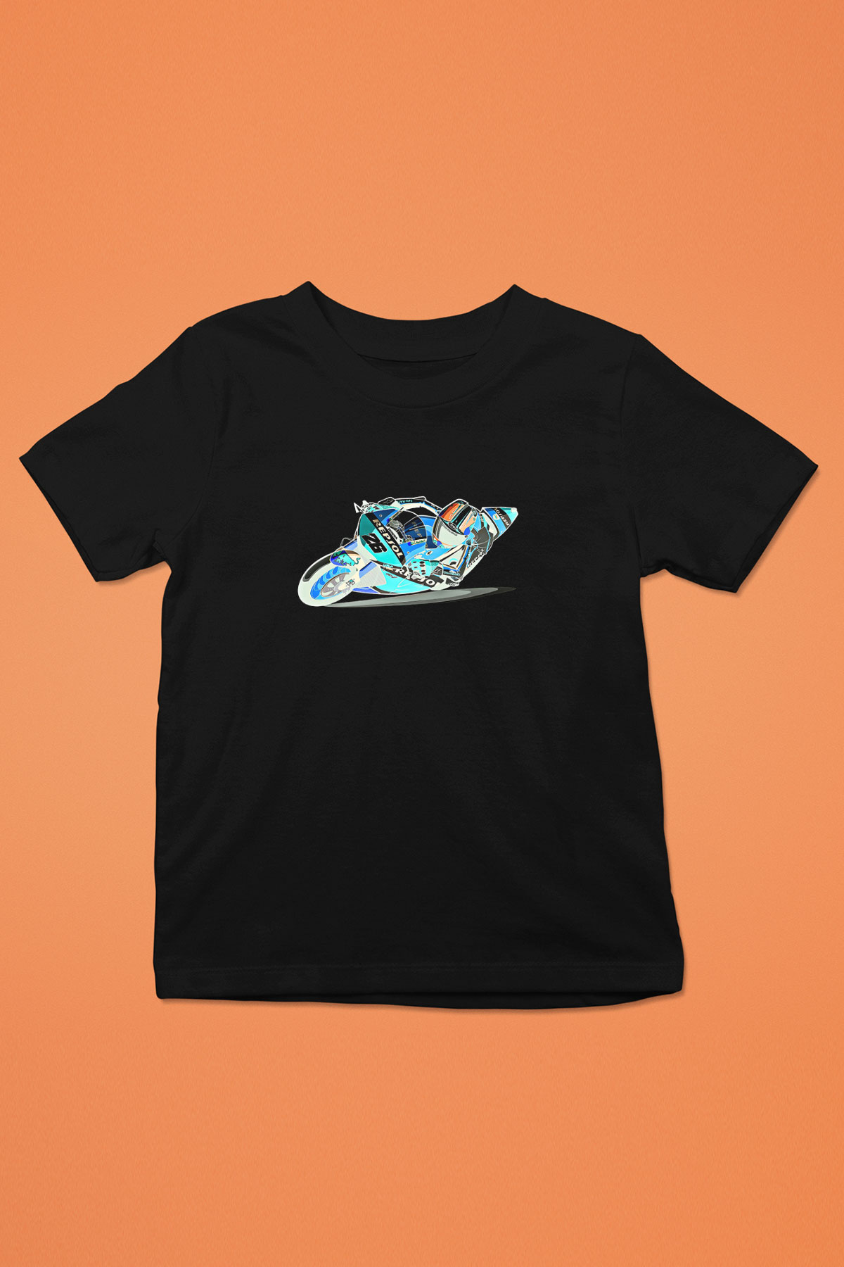 Motor Sporları - Motor sports Baskılı Unisex Siyah Çocuk Tİşörtü - Tshirt