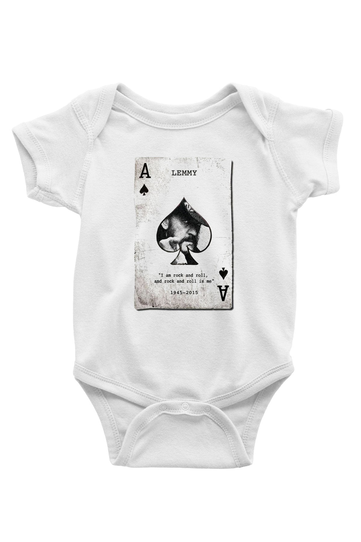 Motörhead Baskılı Beyaz Unisex Bebek Body - Zıbın