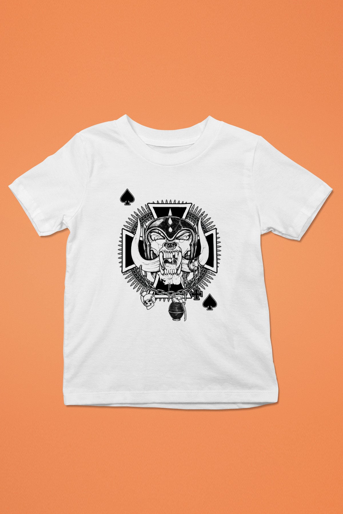 Motörhead Baskılı Beyaz Unisex Çocuk Tişört