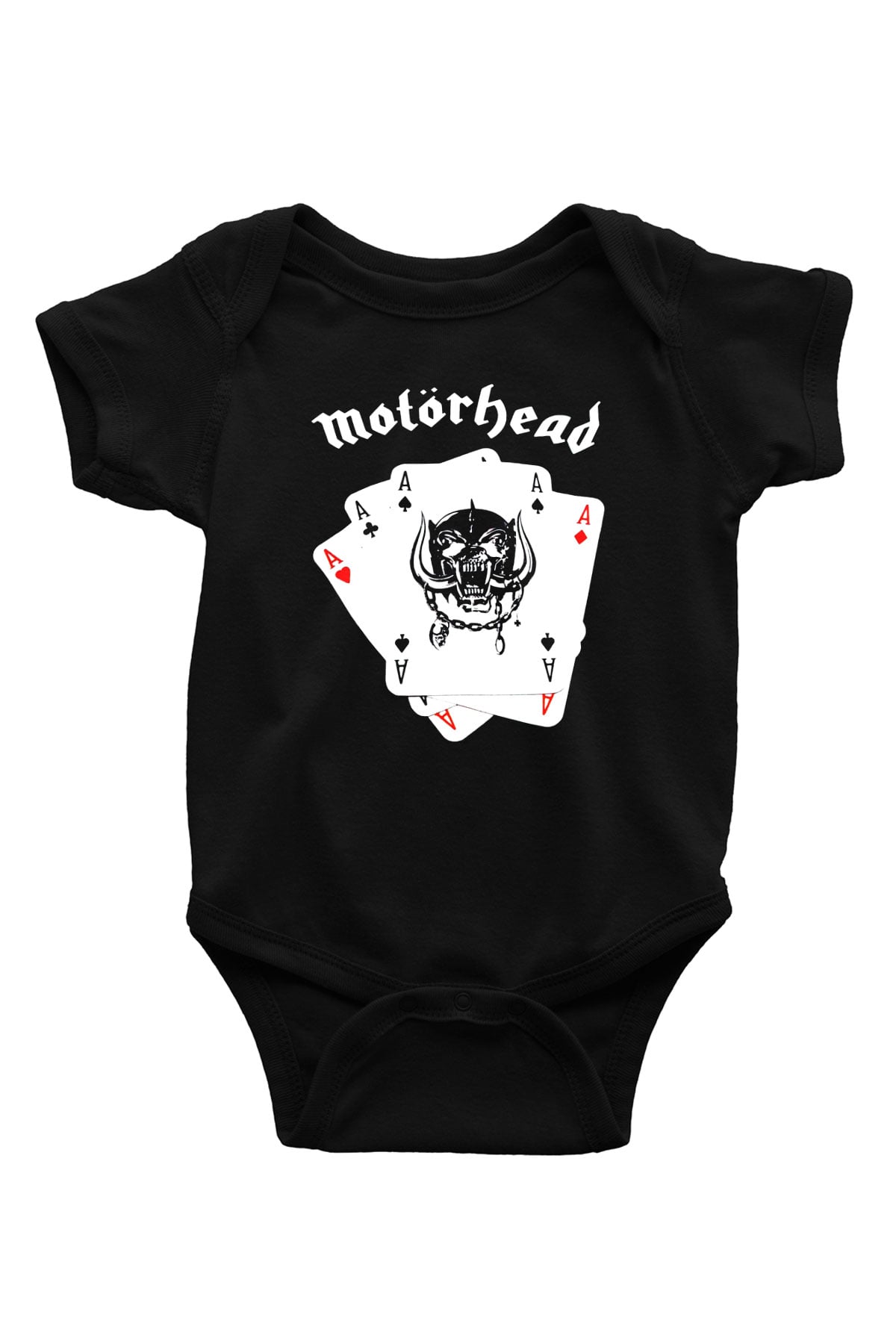 Motörhead Baskılı Siyah Bebek Body - Zıbın