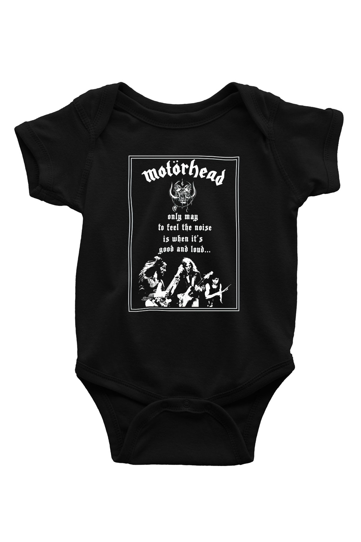 Motörhead Baskılı Siyah Bebek Body - Zıbın