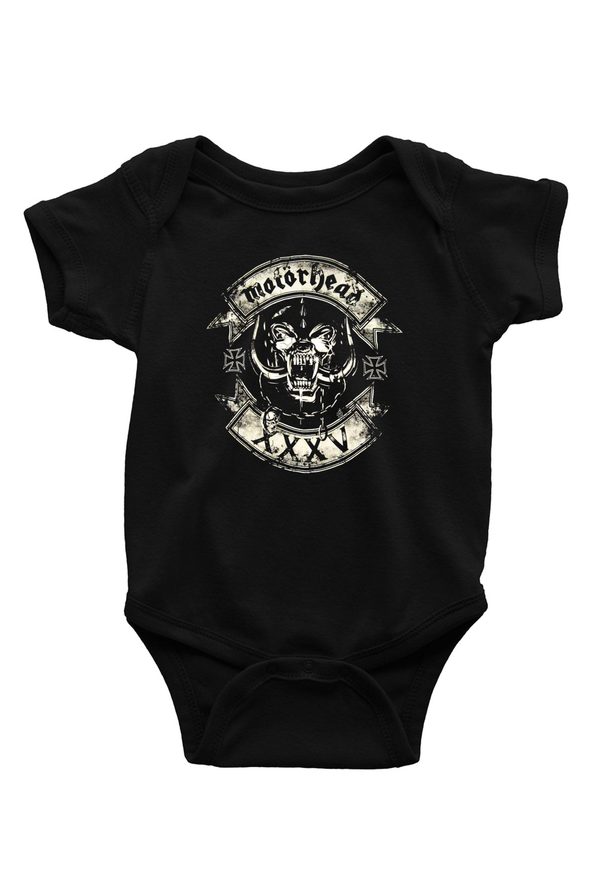 Motörhead Baskılı Siyah Bebek Body - Zıbın
