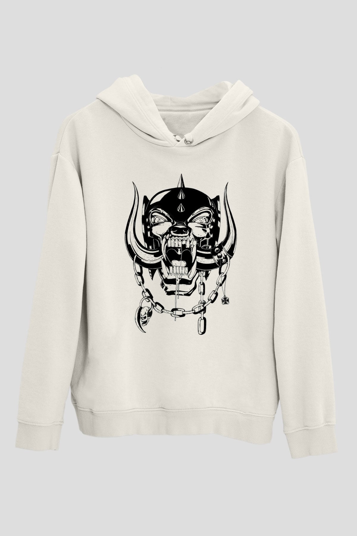 Motörhead Beyaz Unisex Kapşonlu Sweatshirt