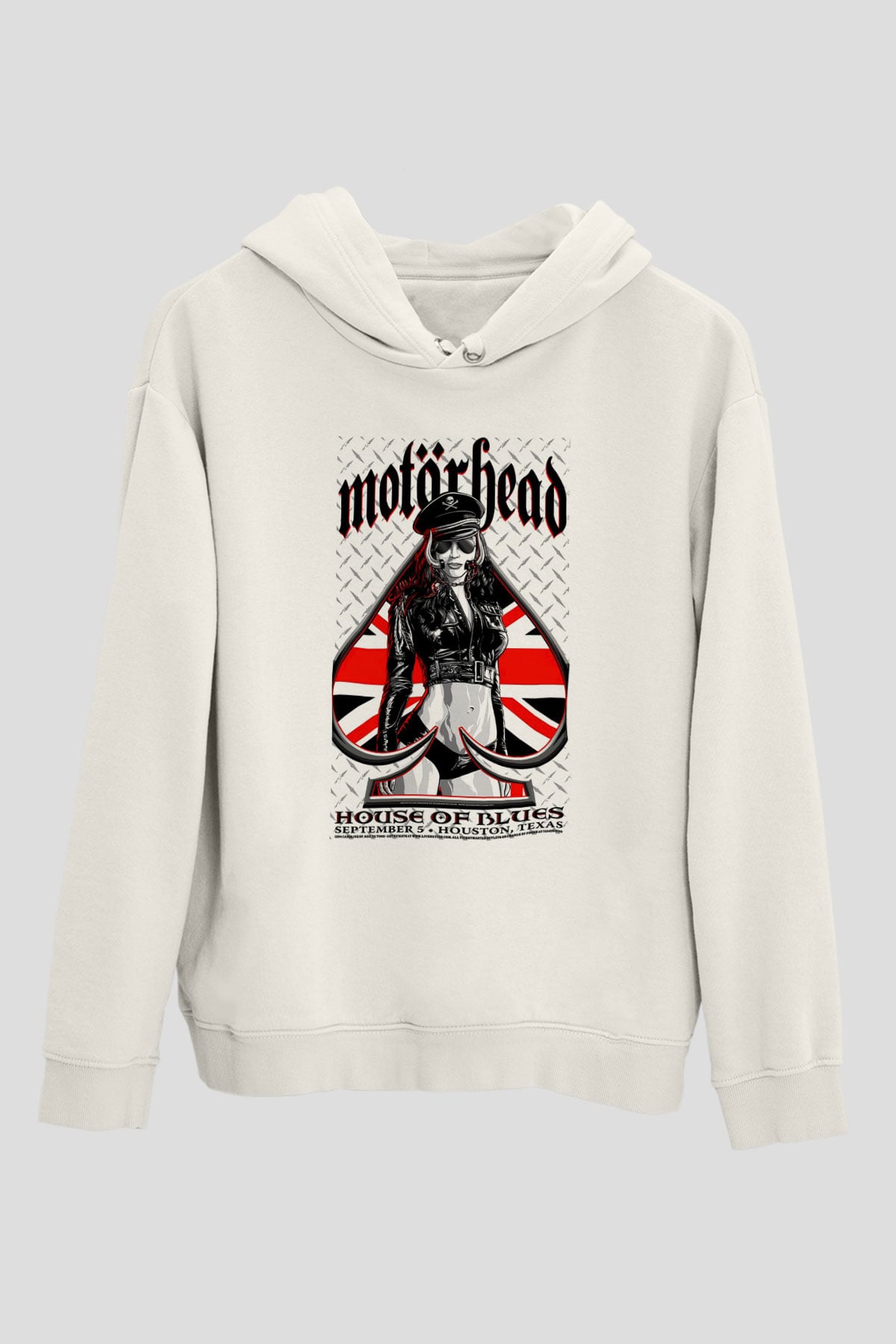 Motörhead Beyaz Unisex Kapşonlu Sweatshirt