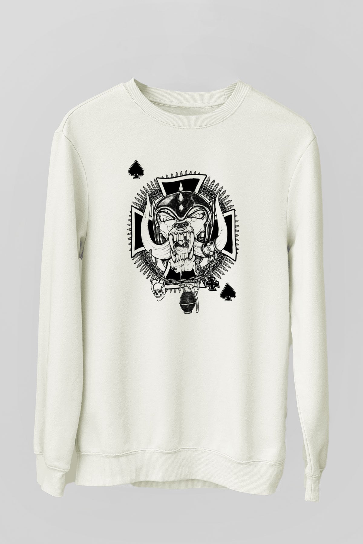 Motörhead Beyaz Unisex Sweatshirt