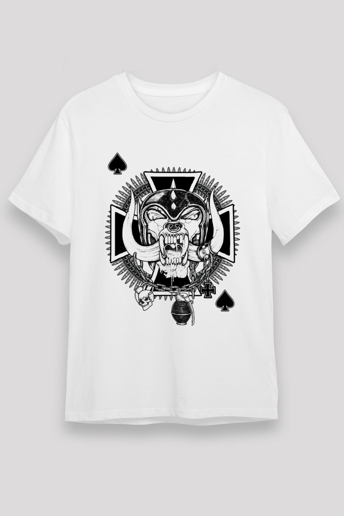 Motörhead Beyaz Unisex Tişört T-Shirt - TişörtFabrikası