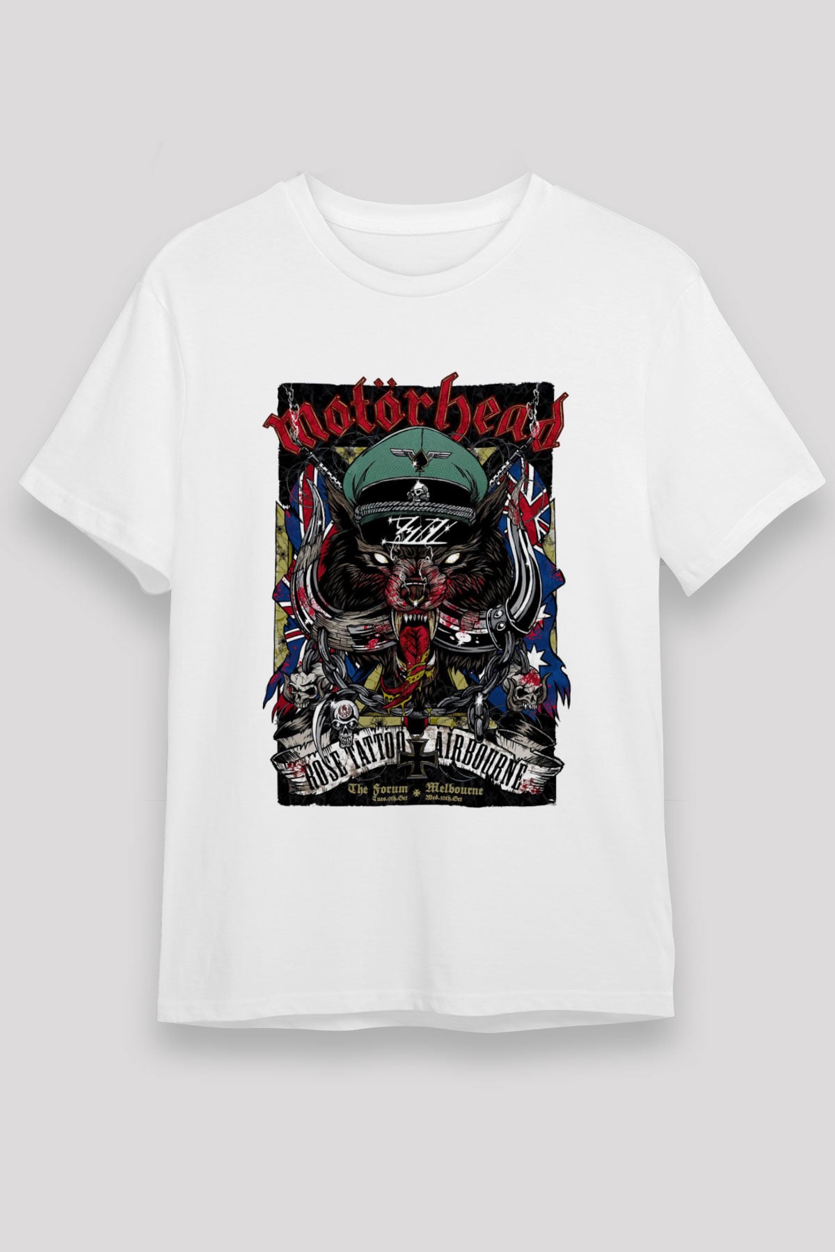 Motörhead Beyaz Unisex Tişört T-Shirt - TişörtFabrikası