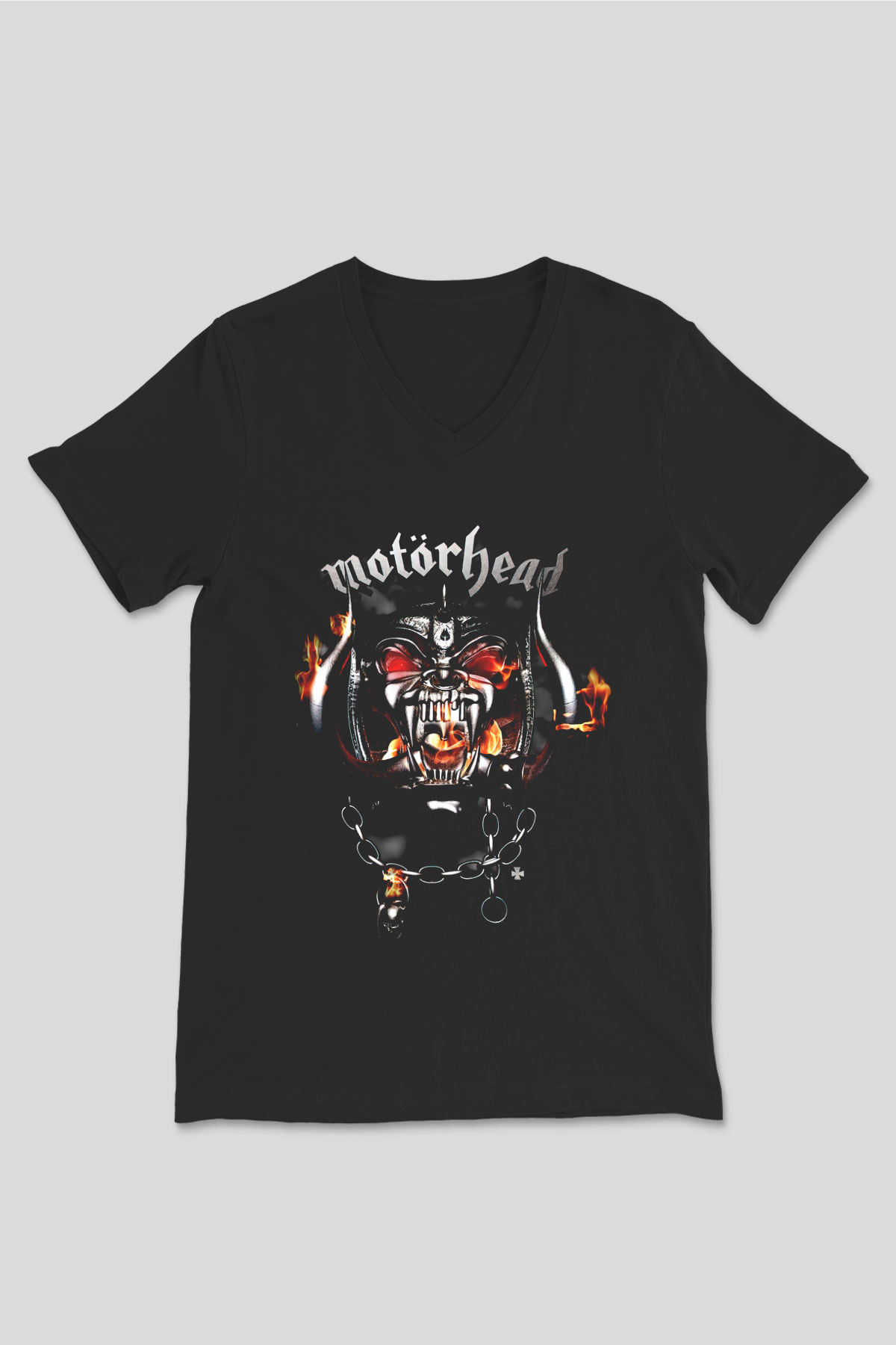 Motörhead England Siyah Unisex V Yaka Tişört