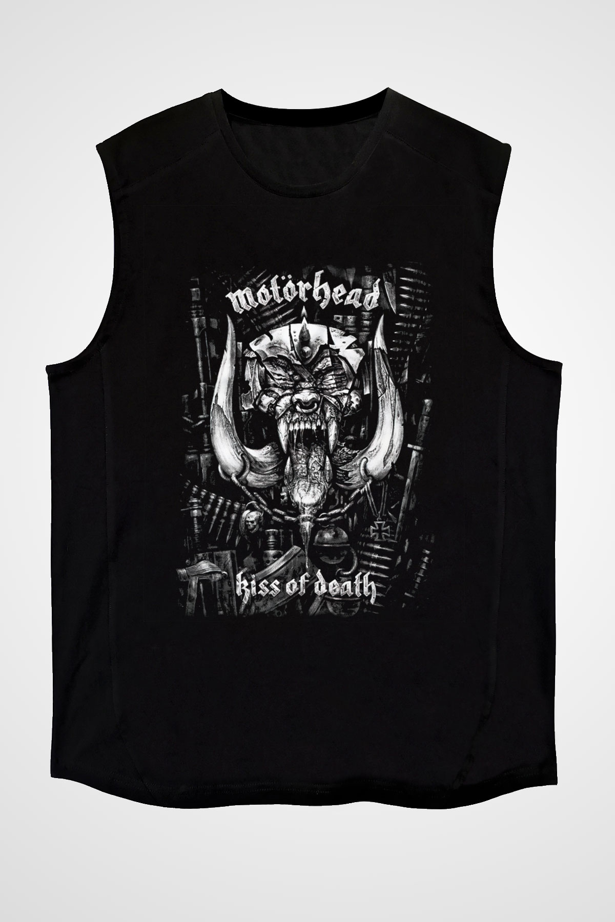 Motörhead Kiss Of Death Siyah Unisex Kolsuz Tişört