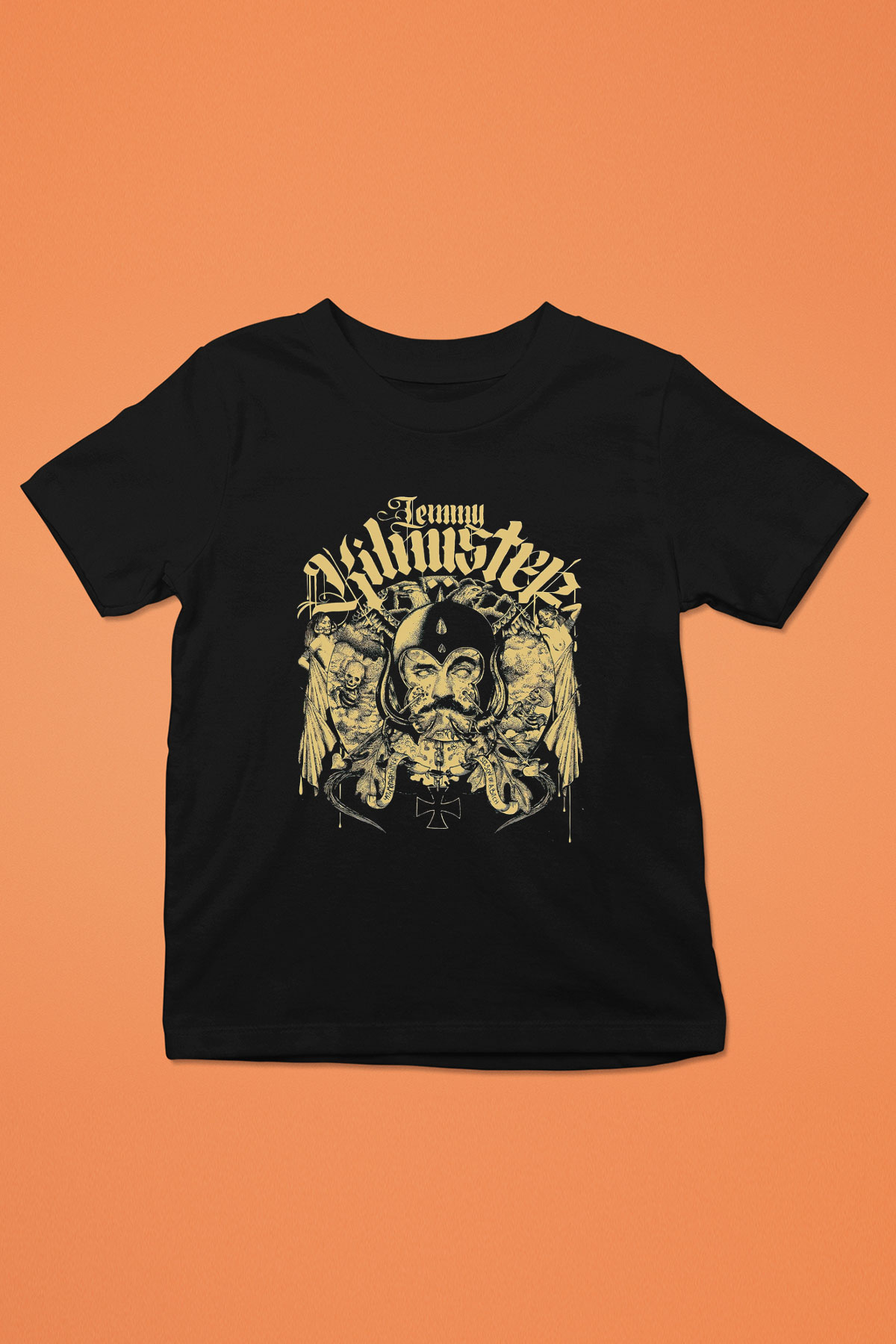 Motörhead Lemmy Kilmister Baskılı Siyah Unisex Çocuk Tişört